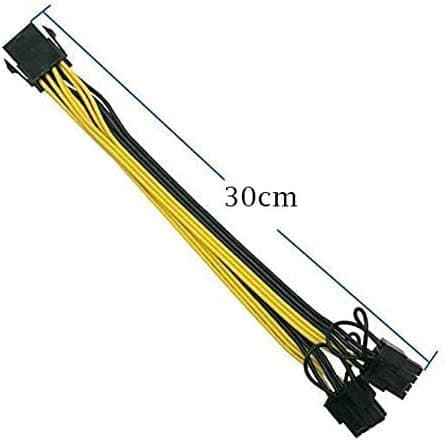 Power Cable 8 Pin Dual PCIe 8 Pin (6+2) Graphics Card PCI Express Power Adapter GPU VGA Y-Splitter