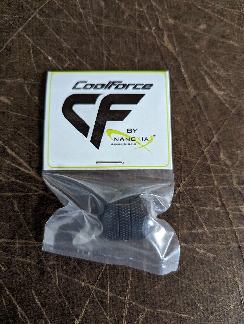 Coolforce CF1 Fitting - Hard Tube Adaptor - straight - dual - 12mm to 12mm black