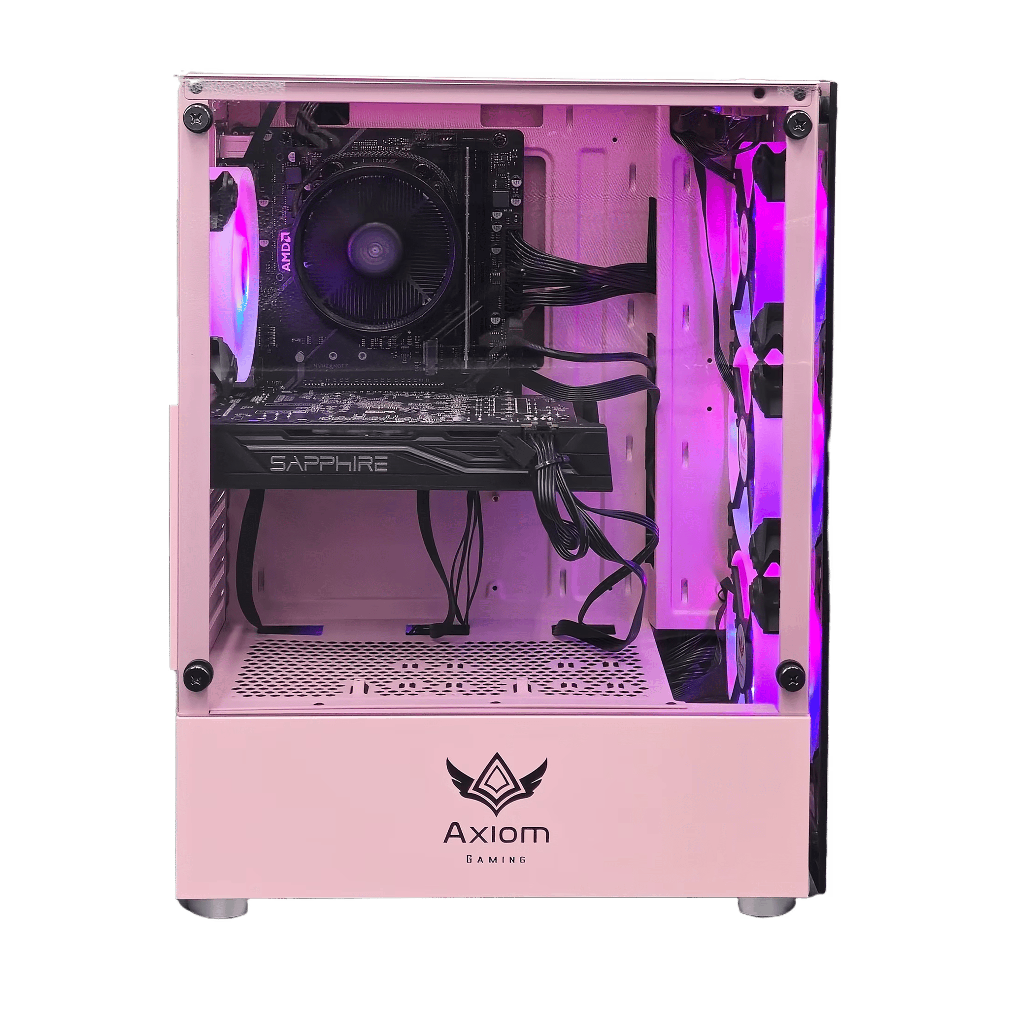 Axiom Gaming® Radeon RX 470 - Ryzen 5 2400G | 16GB RAM | 512GB SSD | Pink Gaming PC