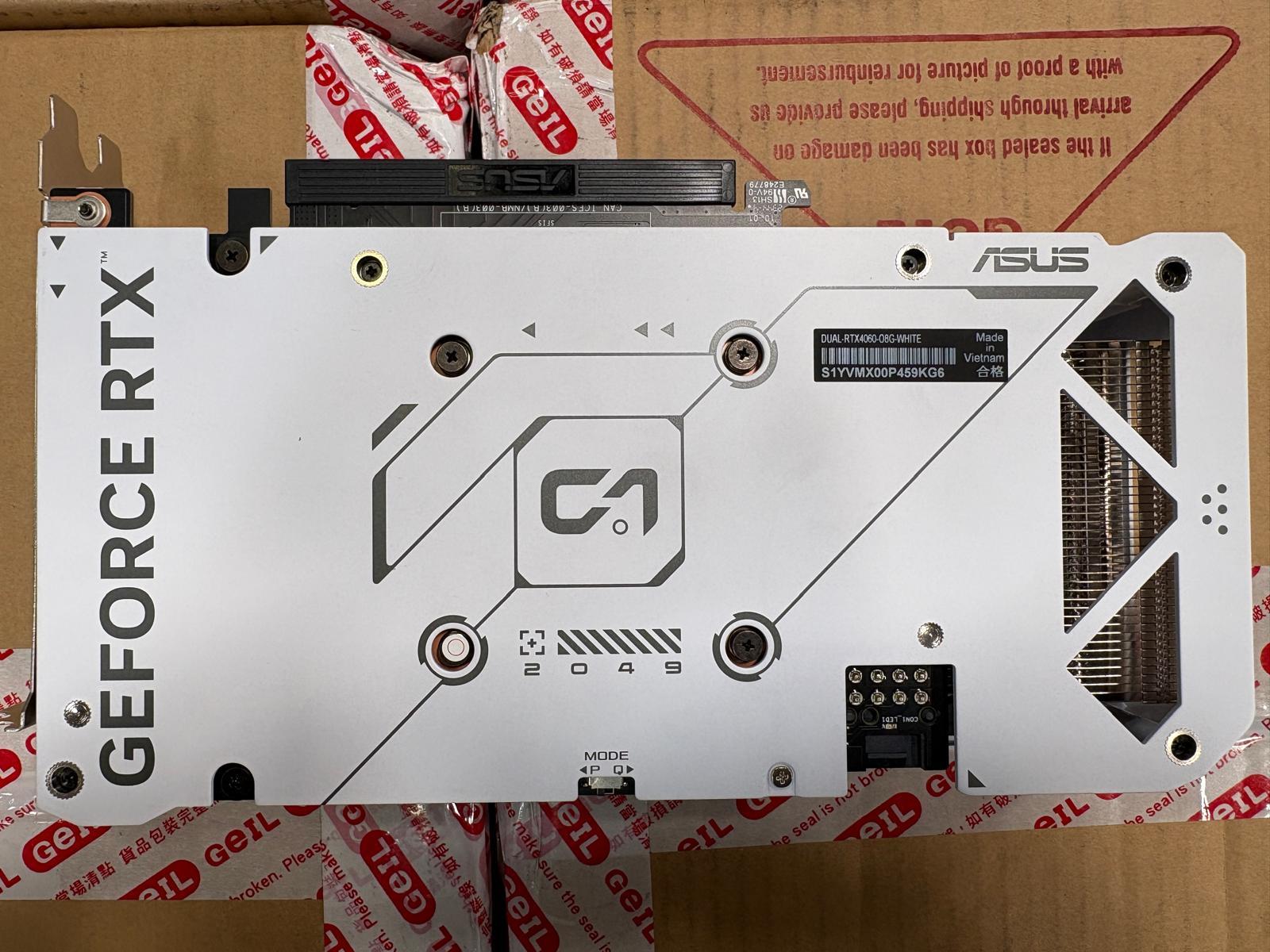 USED IN GOOD CONDITION WITH TEST REPORT - ASUS Dual OC White GeForce RTX 4060 8GB - Graphics Card