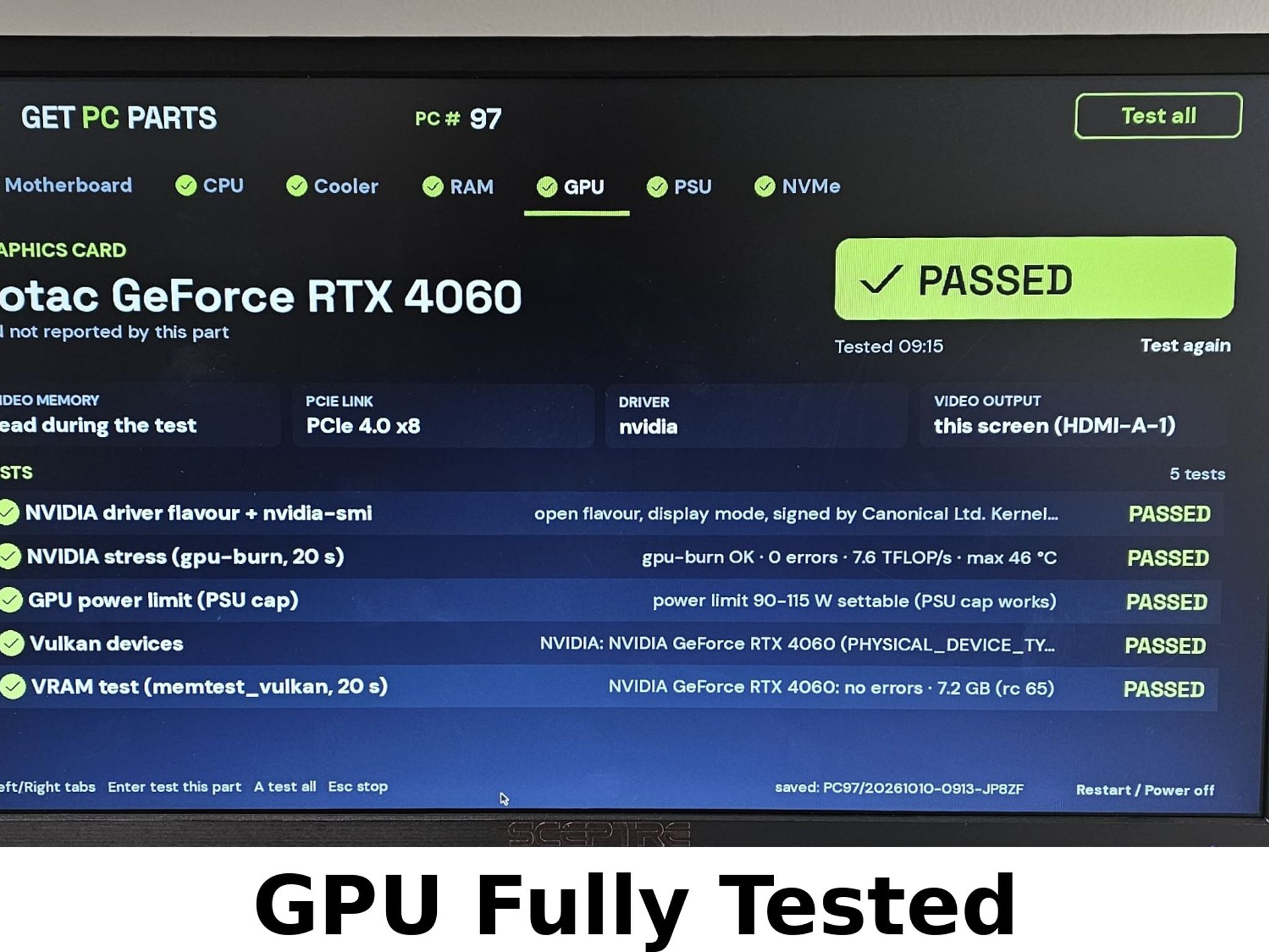 RTX 4060 ZOTAC Gaming Twin Edge 8GB
