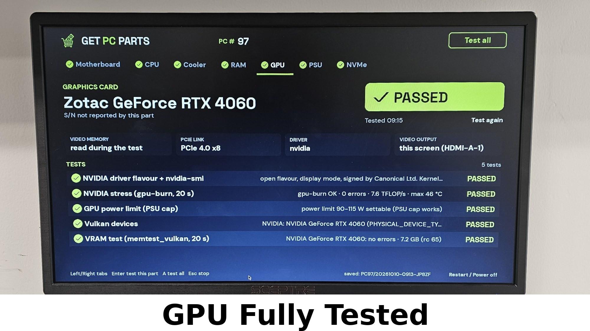 RTX 4060 ZOTAC Gaming Twin Edge 8GB