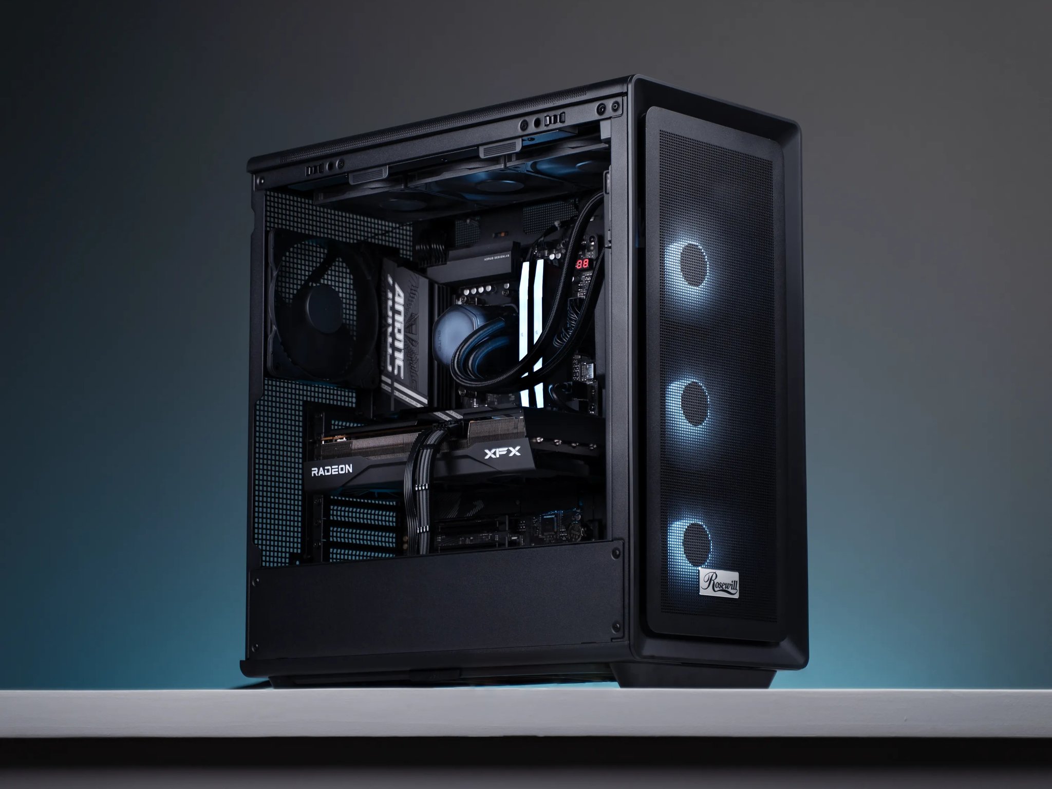 “Fractusform” RX 9070 Ryzen 7 8700F 2TB 32GB Windows 11 Gaming PC Powerhouse