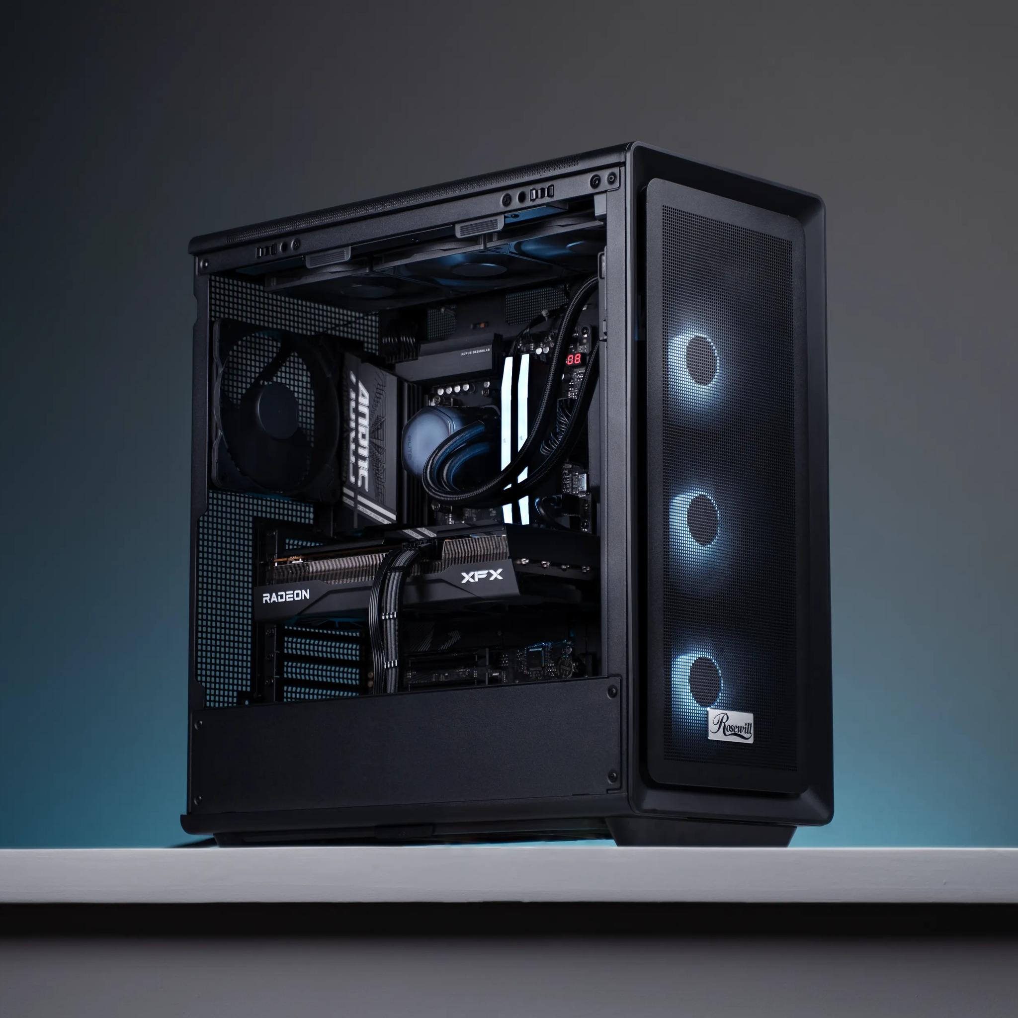 “Fractusform” RX 9070 Ryzen 7 8700F 2TB 32GB Windows 11 Gaming PC Powerhouse