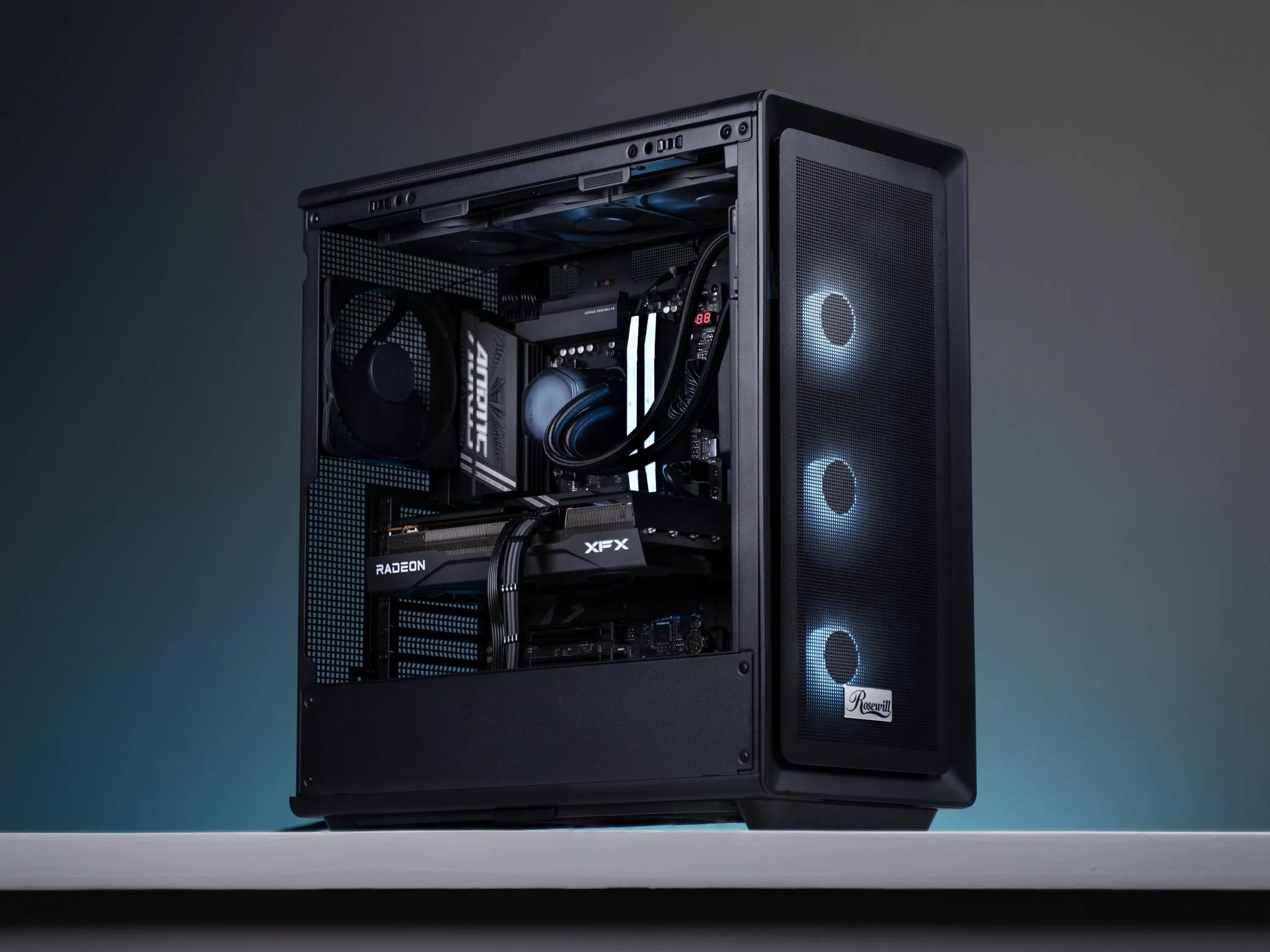 “Fractusform” RX 9070 Ryzen 7 8700F 2TB 32GB Windows 11 Gaming PC Powerhouse