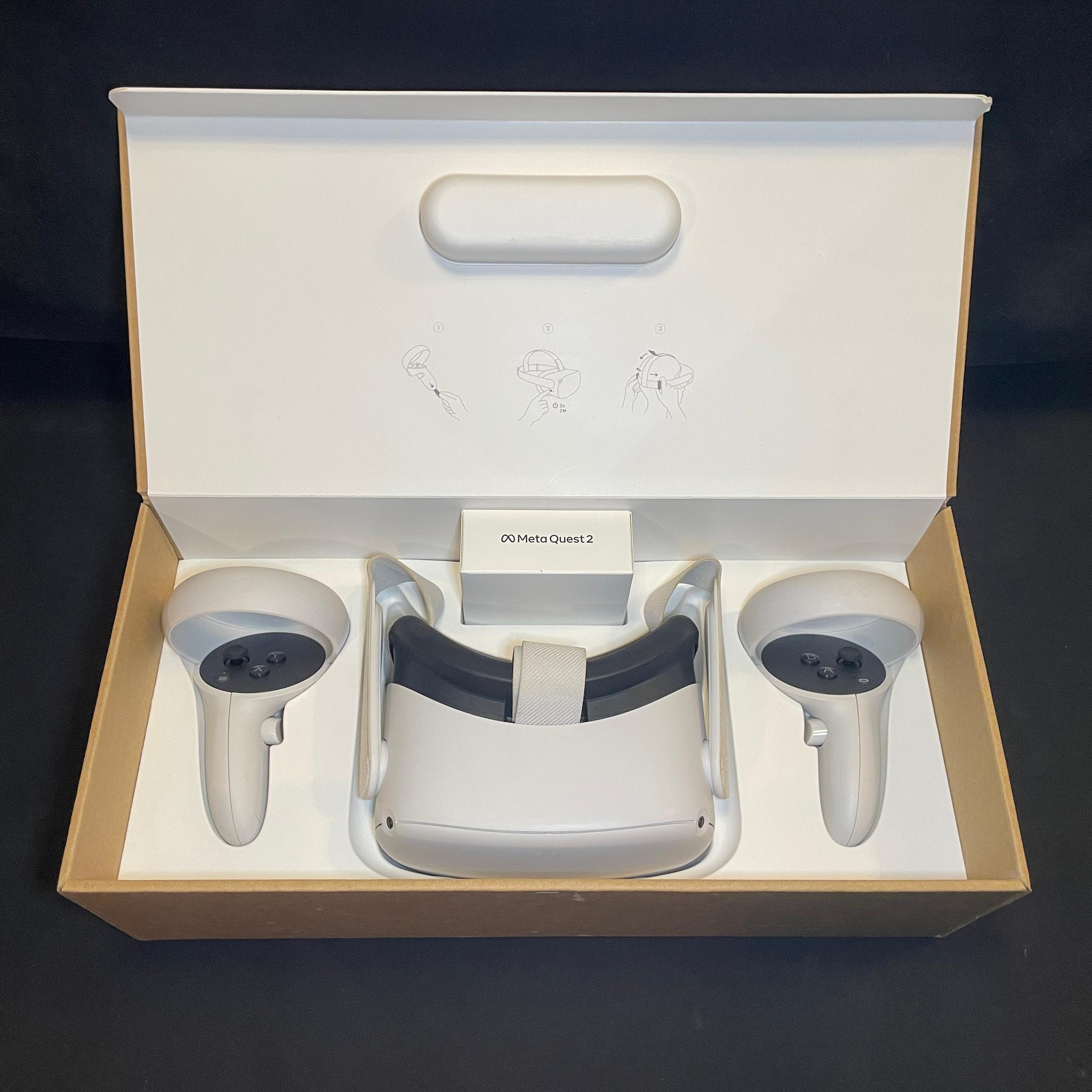 Meta Quest 2 With Developer Account 128gb And Accessories In Box