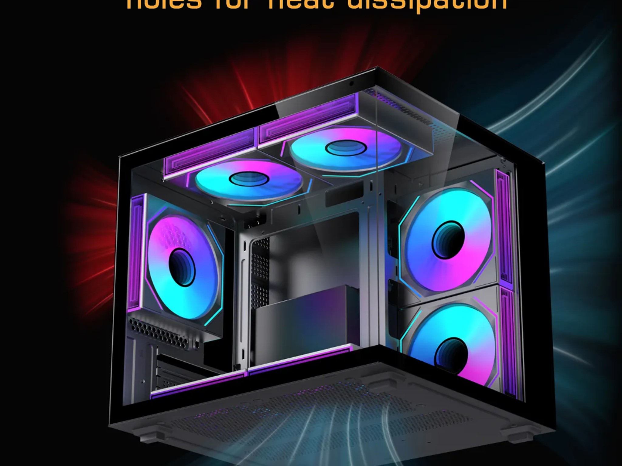 LOVINGCOOL CUBEX SERIES MATX CASE – PANORAMIC GLASS (NEW)