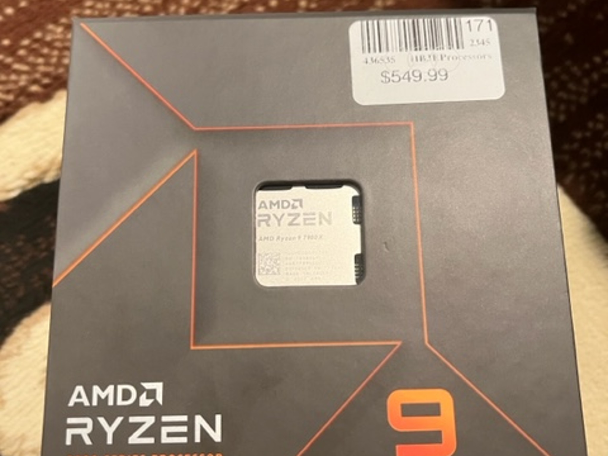 AMD Ryzen 9 7900X Raphael AM5 4.7GHz 12-Core Boxed Processor - Heatsink Not Included
