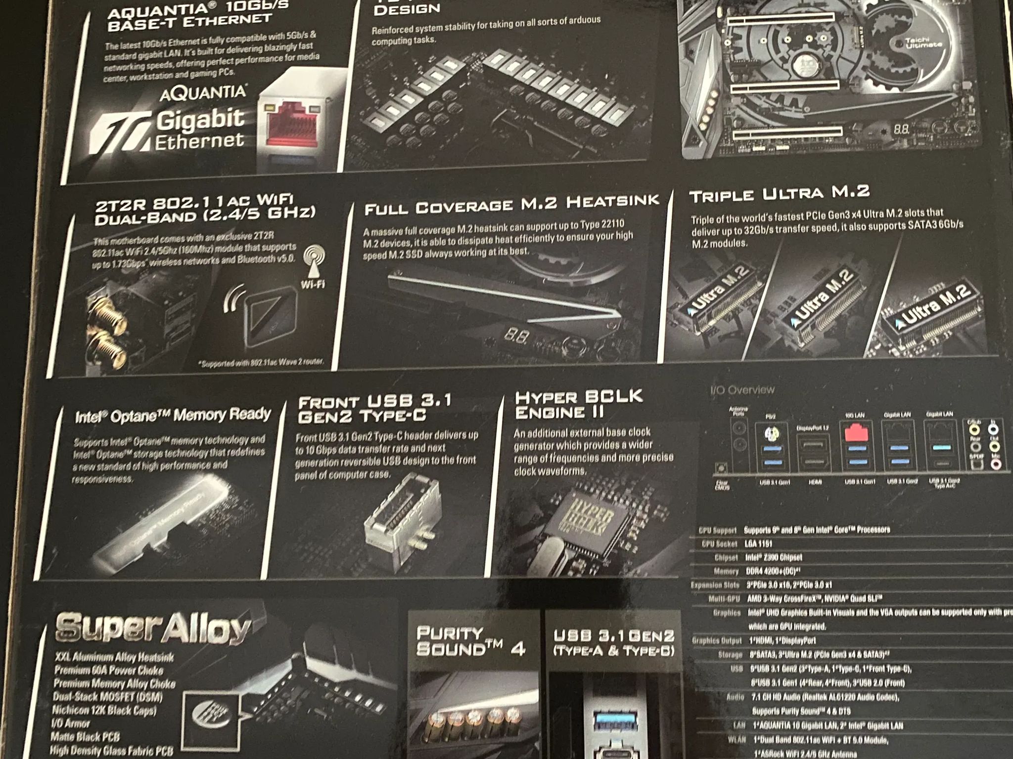 BNIB ASRock Z390 Taichi Ultimate