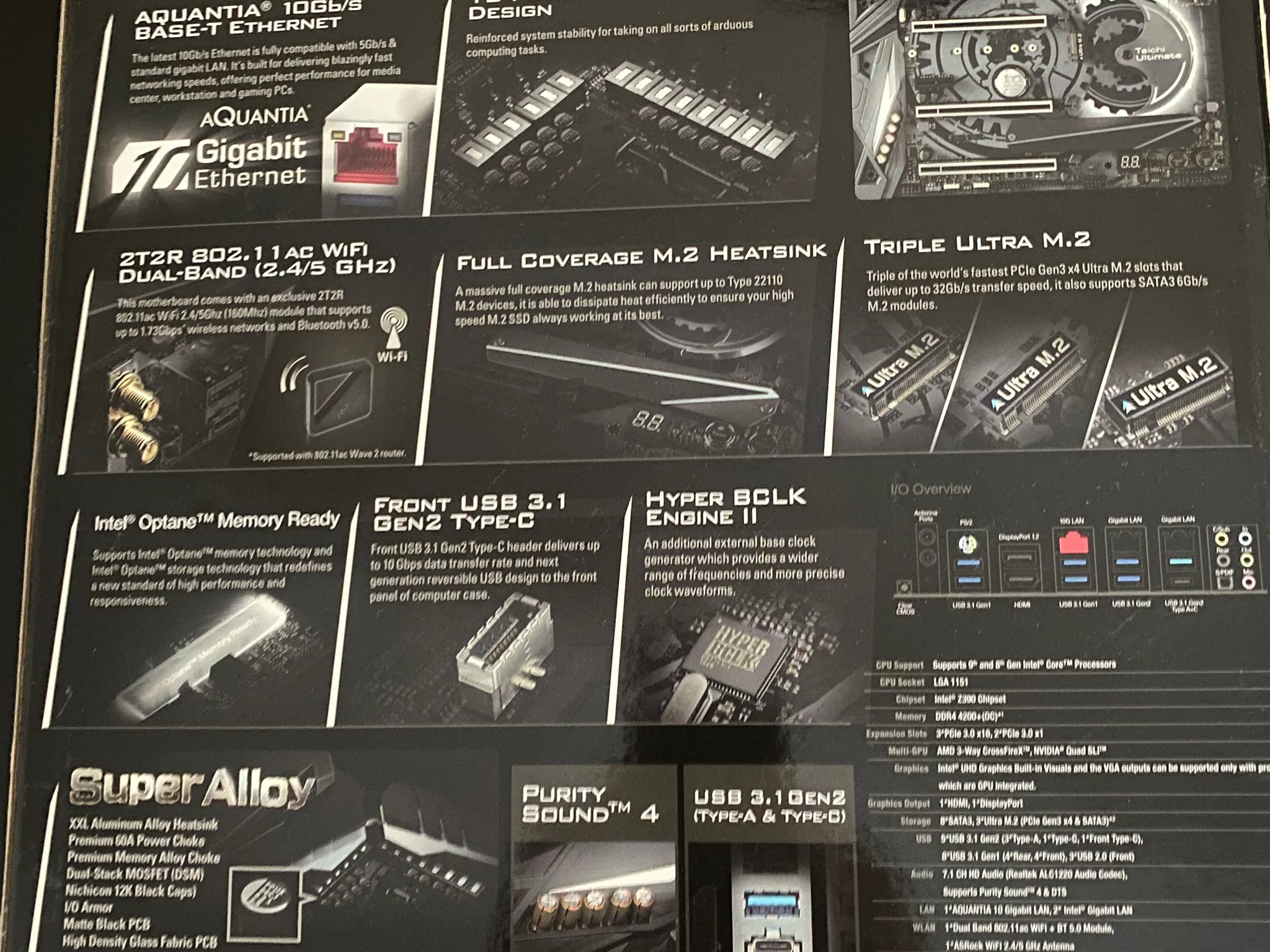 BNIB ASRock Z390 Taichi Ultimate