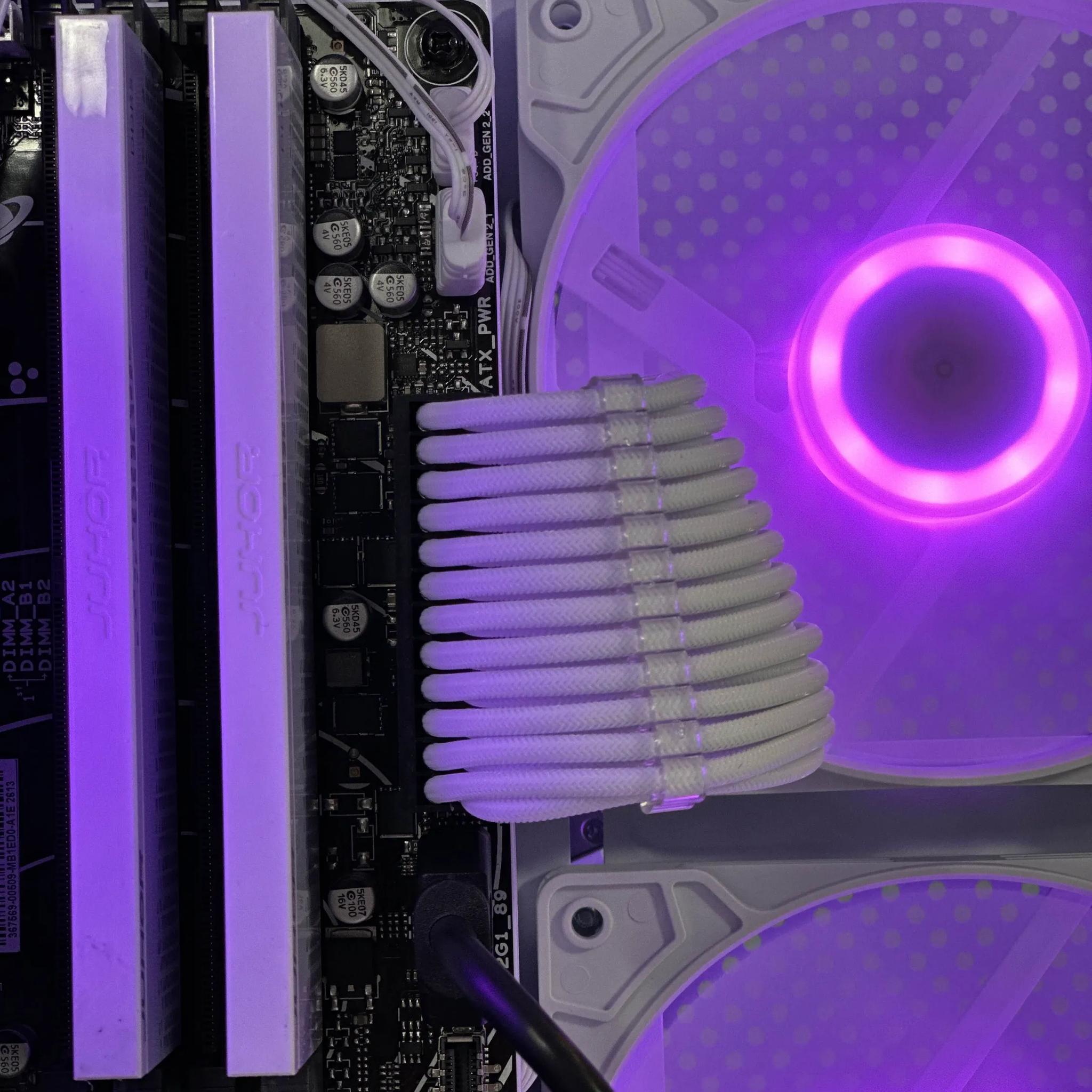 Ryzen 5 8400F | RTX 3060Ti | 32GB RAM | 1TB SSD | WIFI & BT |White RGB Gaming PC