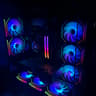 BIG SALE New Sleek Black Fishtank RGB Custom 1440p Gaming PC – GPU : 7700XT CPU : 9600X