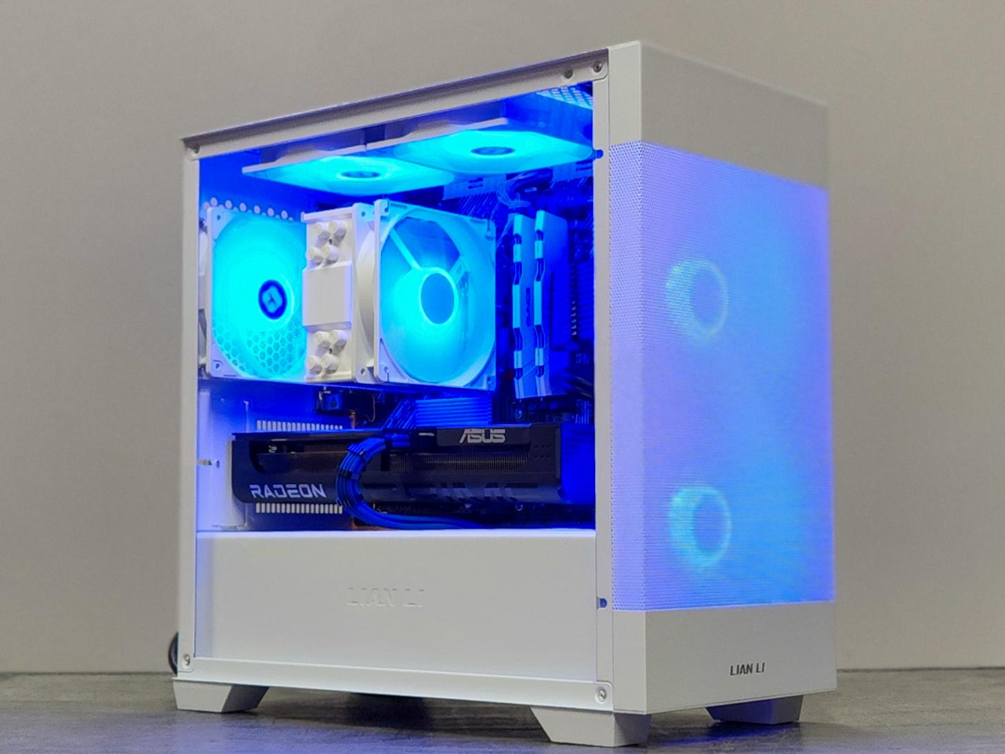 Arctic Blaze 🔥 Custom Gaming PC | Ryzen 7 5800XT | RX 9060 XT | 32GB RAM | 1TB SSD