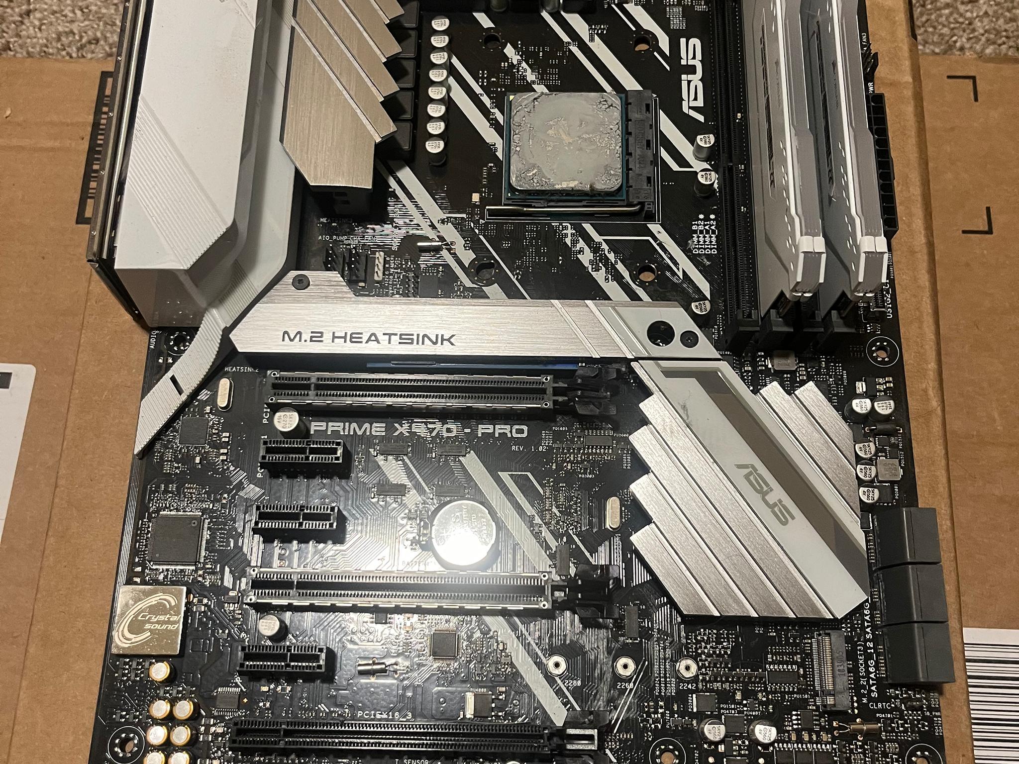 AMD Ryzen 7 2700X + Asus Prime x-470 pro