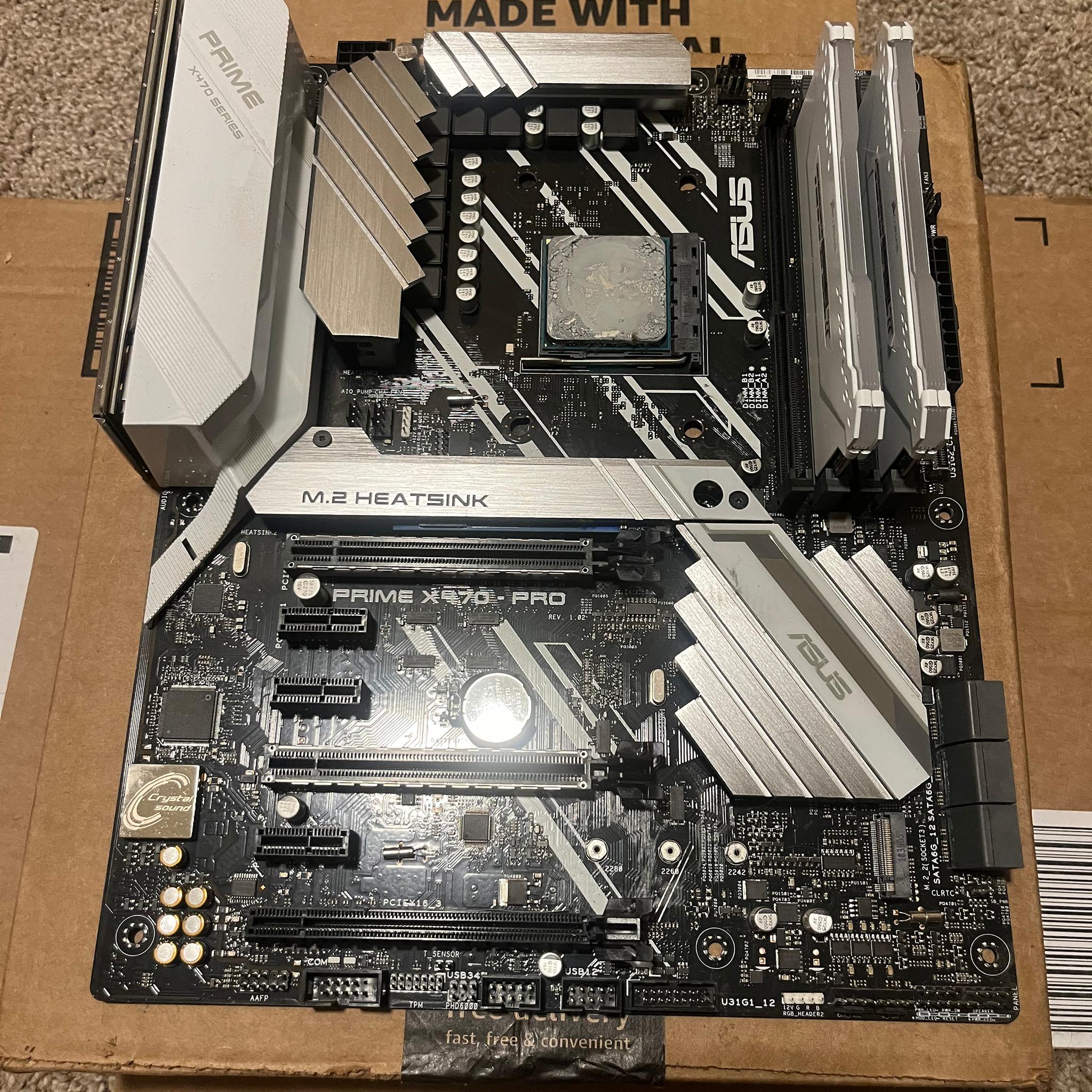 AMD Ryzen 7 2700X + Asus Prime x-470 pro