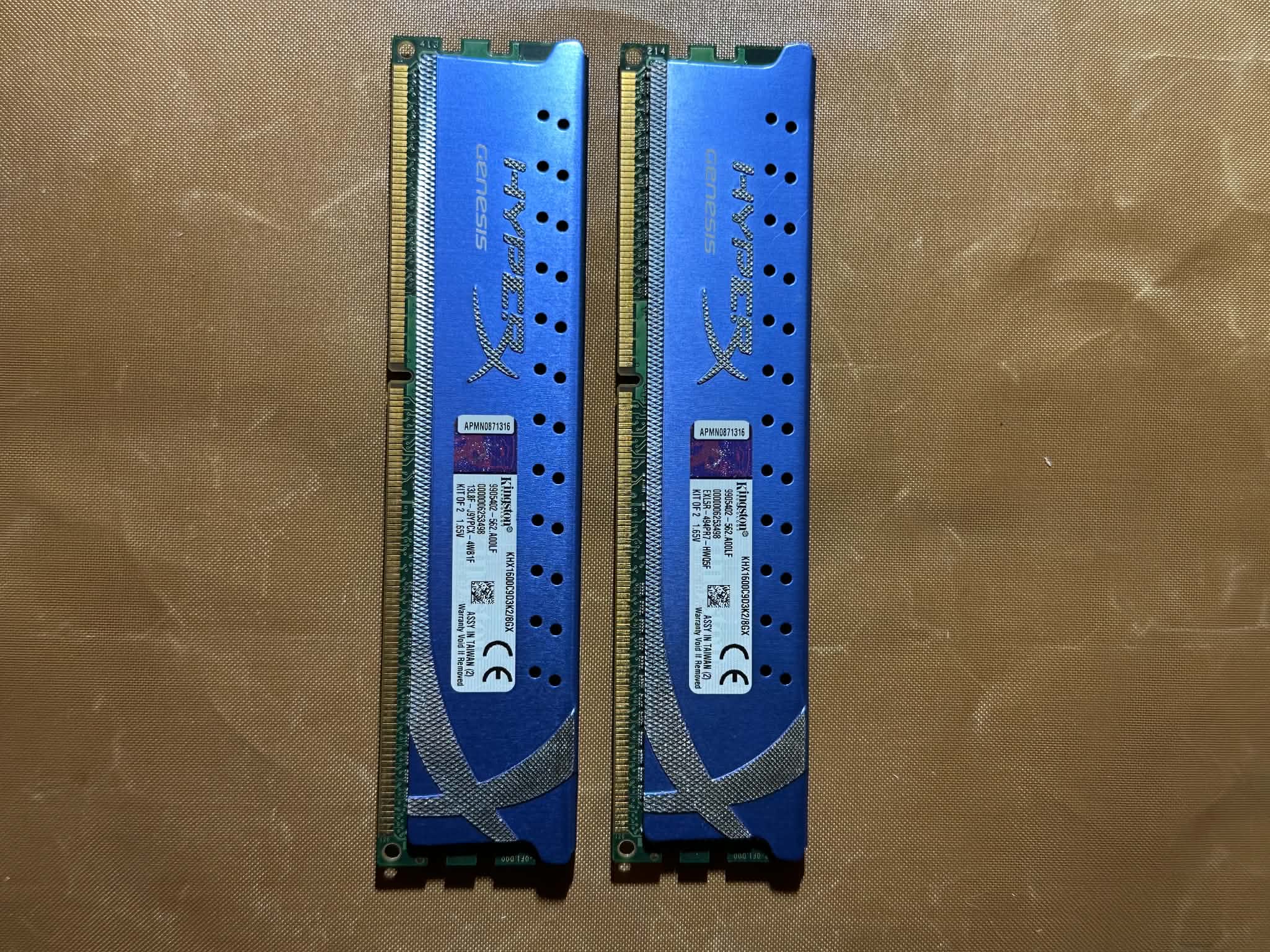 Kingston HyperX Genesis 8GB (2x4GB) DDR3-1600 CL9 Desktop RAM Kit