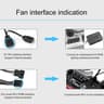 PACK OF 3 SEGOTEP 🪞HB12🪞 | BLACK CASE FAN | 120MM | PWM | ARGB | INFINITE MIRROR REFLECTION