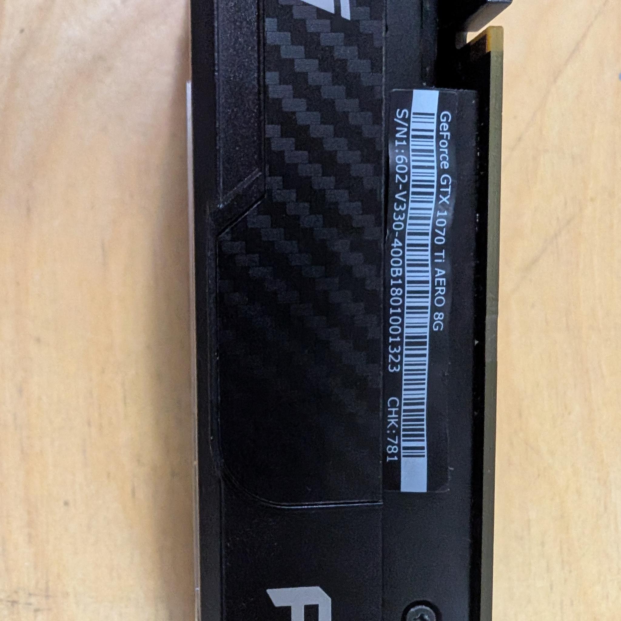 MSI Nvidia GTX 1070 Ti 8GB AERO OC