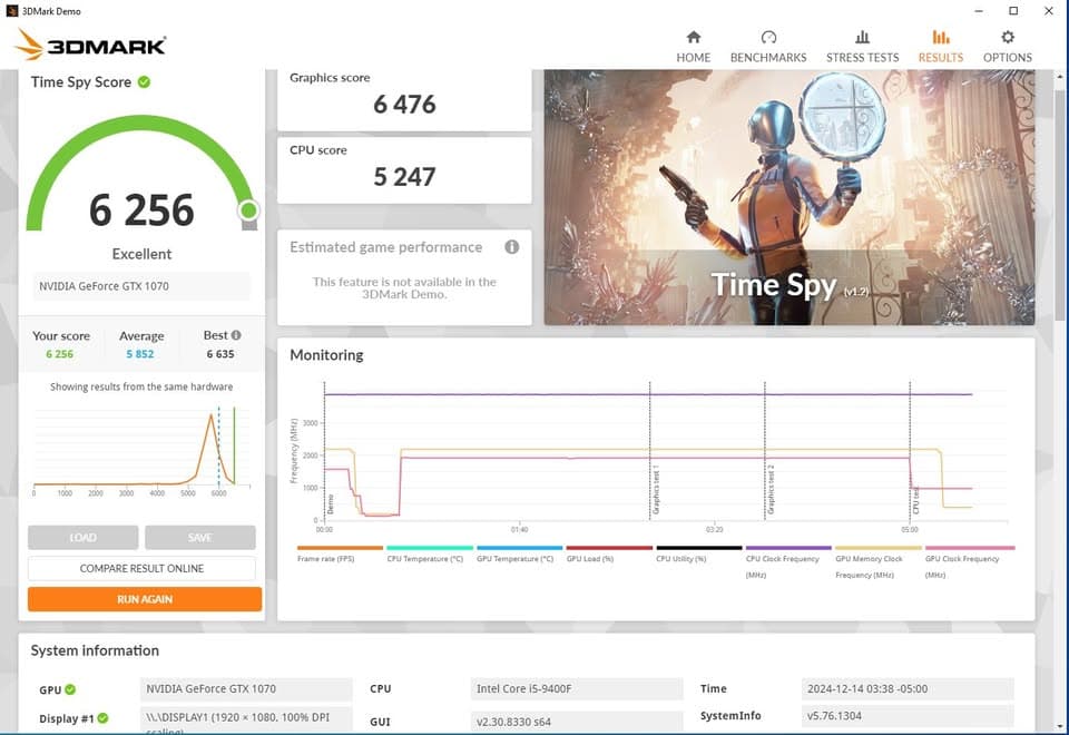 1080p gaming pc gtx 1070 i5 9400f