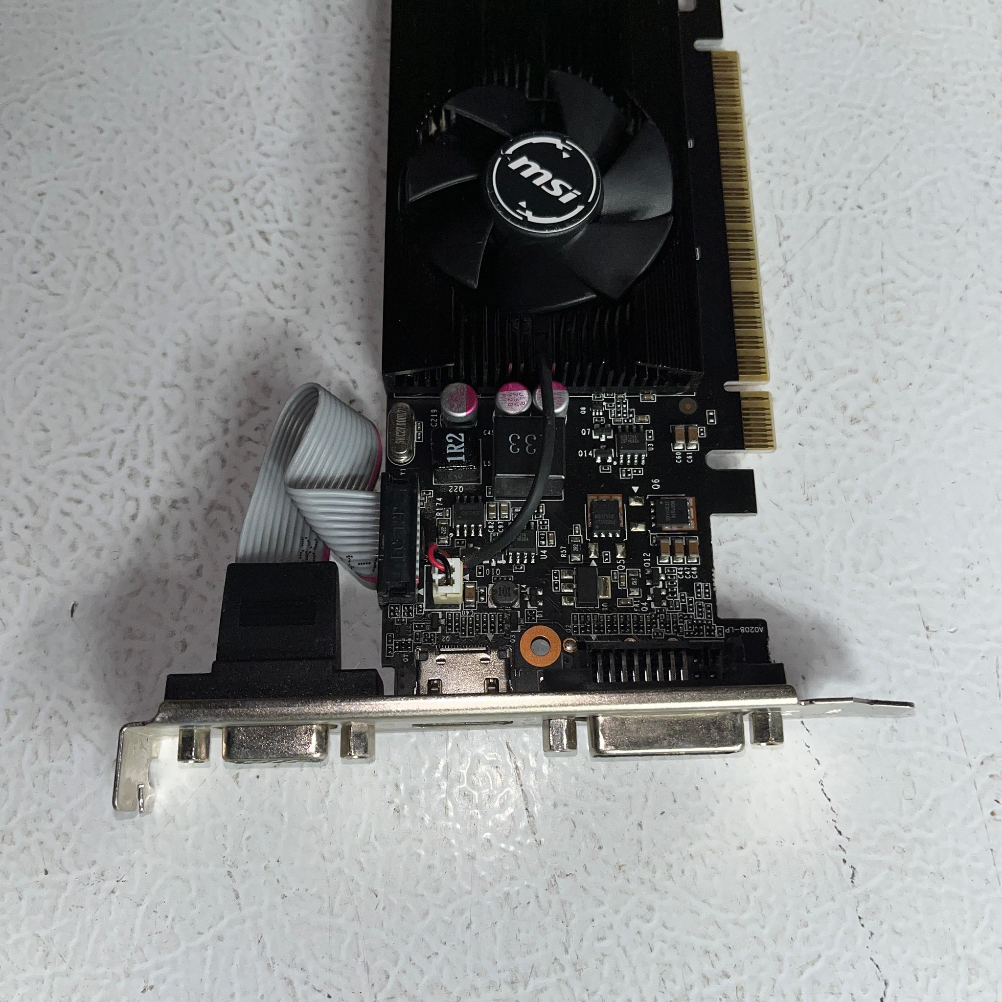 MSI GeForce GT 710 2GB DDR3 Low‑Profile Graphics Card – Tested & Working