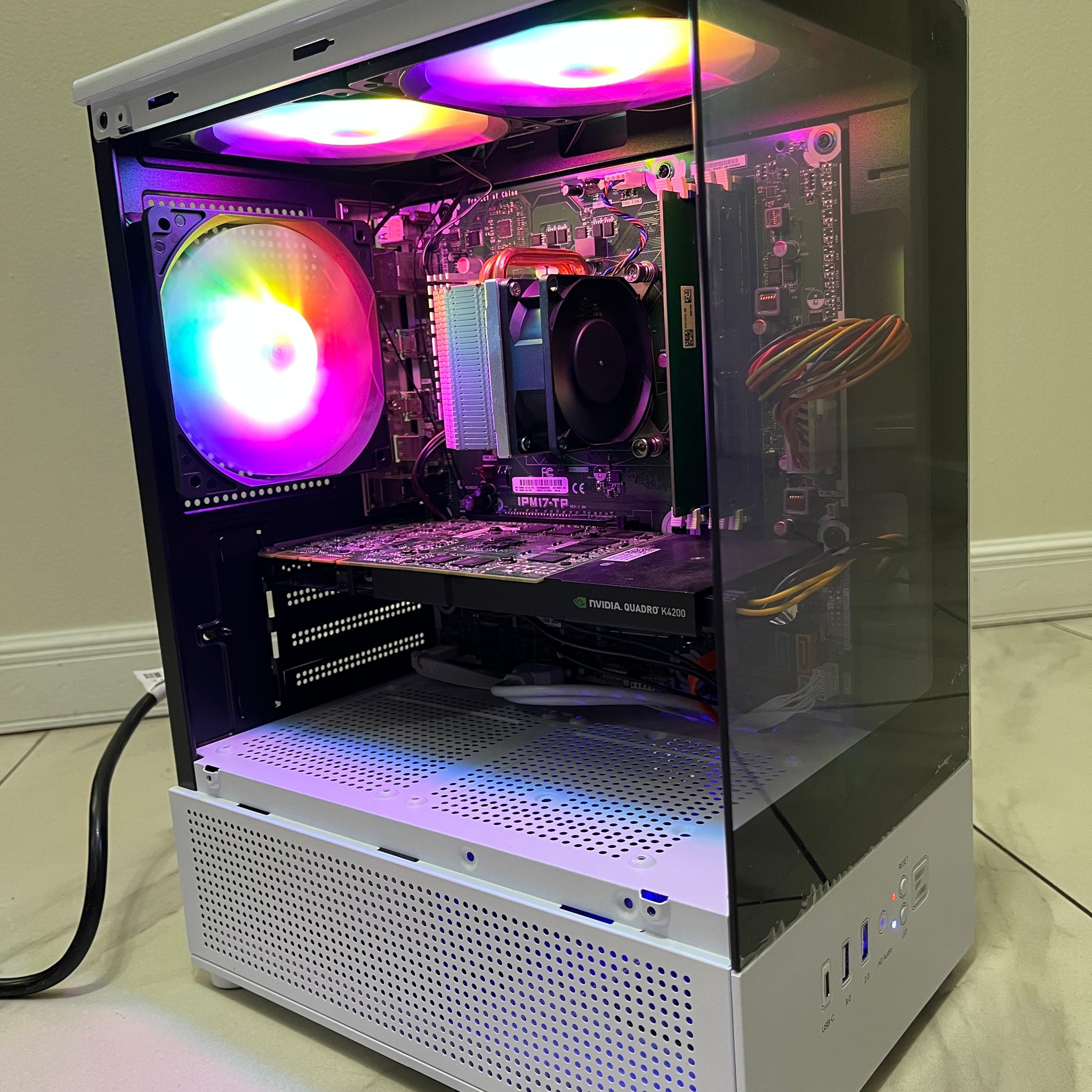 Budget Gaming PC - Intel i5-6400, NVIDIA 4GB GPU, 12GB RAM, 256GB SSD, w/ Wi-Fi & BT