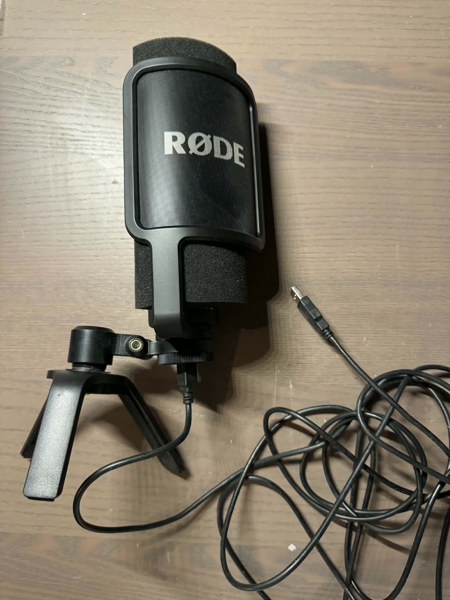Rode NT-USB Condenser Wired Professional Microphone, Black, Used - Great Condition