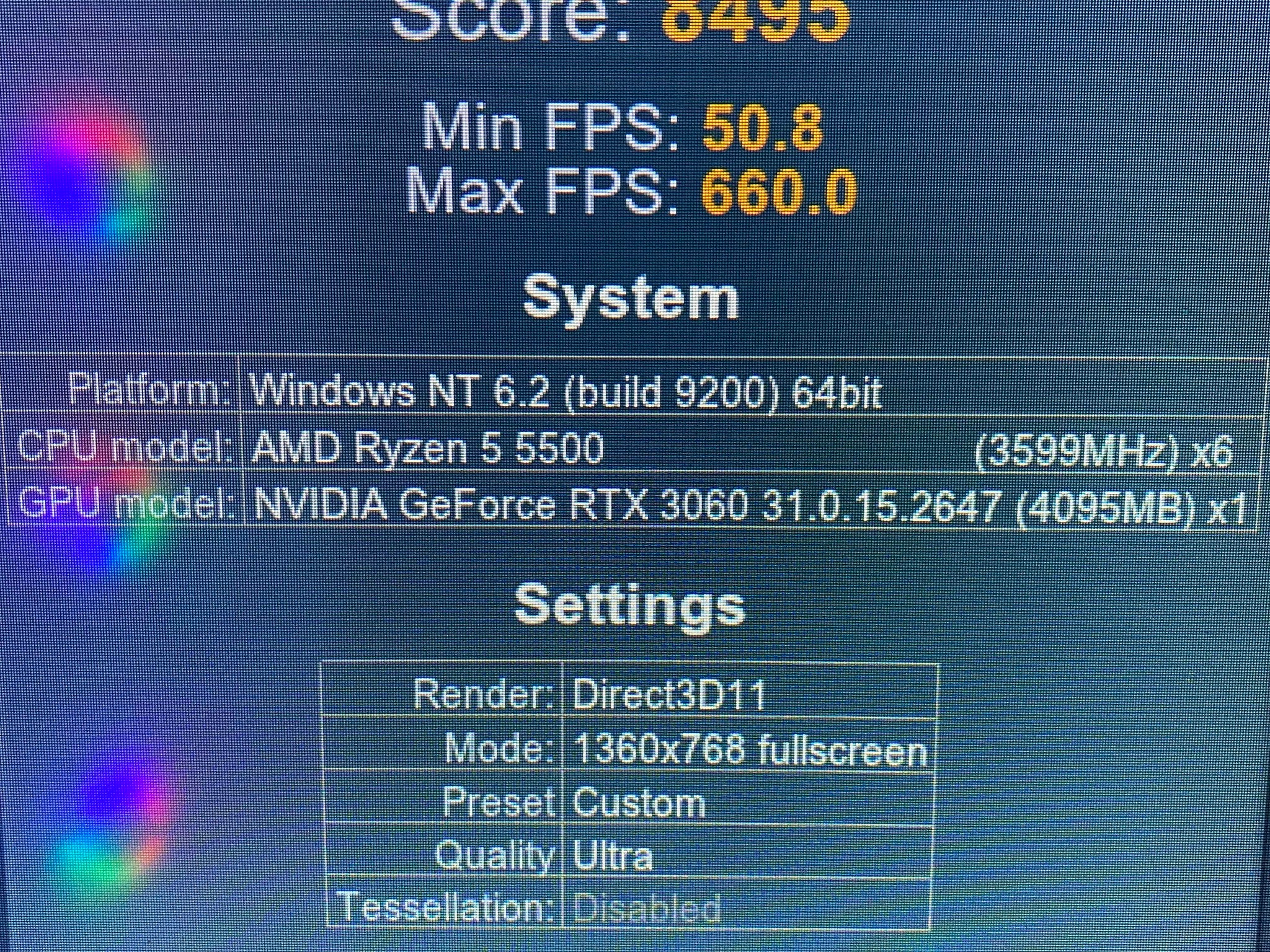 RGB GAMING WIFI PC - AMD RYZEN 5 5500 16GB RAM 3600 -1TB NVME M.2 SSD - RTX3060 OC