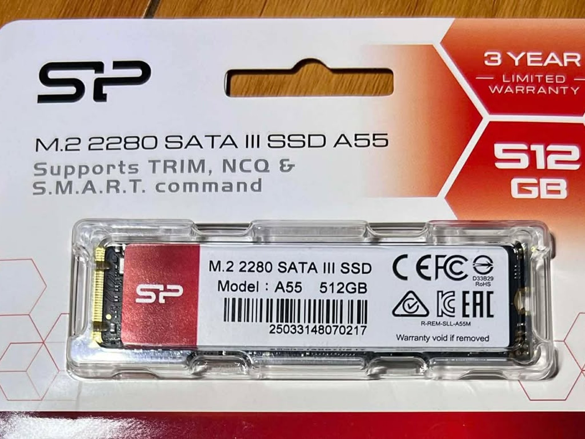 Silicon Power 512GB A55 M.2 SSD SATA III Internal Solid State Drive 2280 SU512GB