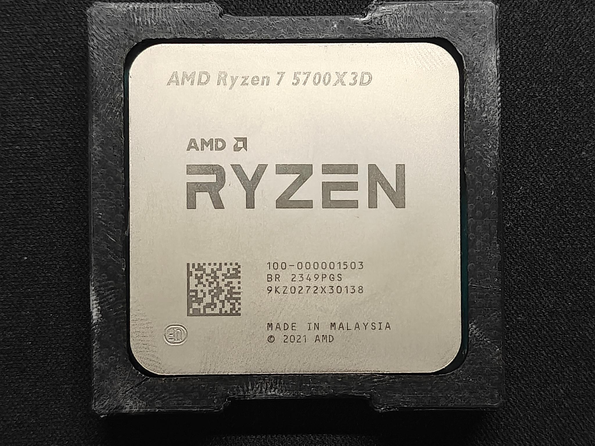 AMD Ryzen 7 5700X3D Desktop CPU Processor, 8-Core, 16-Thread, AM4 Socket