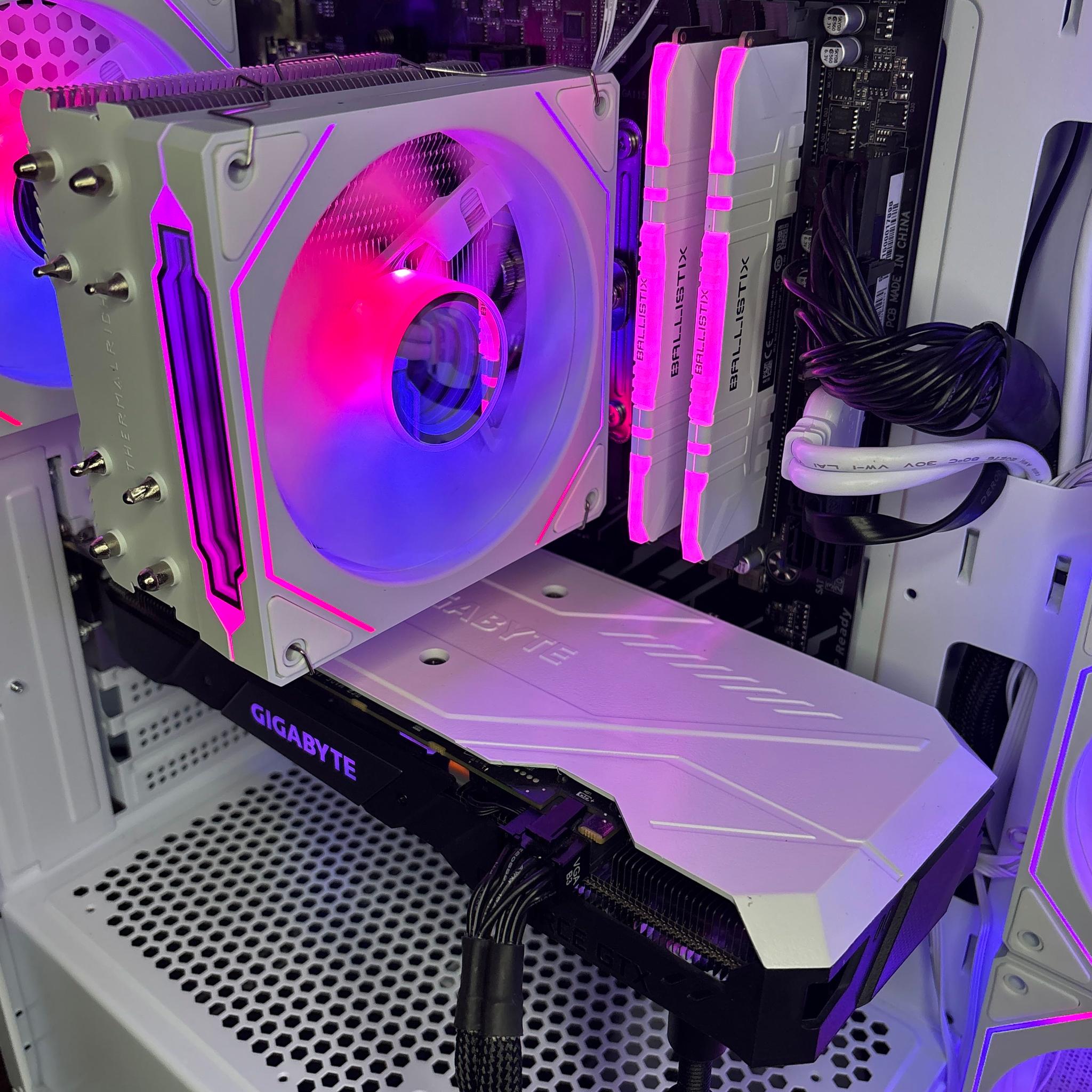 White Gaming PC (GTX 1660 Super 6GB + Intel Core I5-8500 + 16GB DDR4 + SSD)