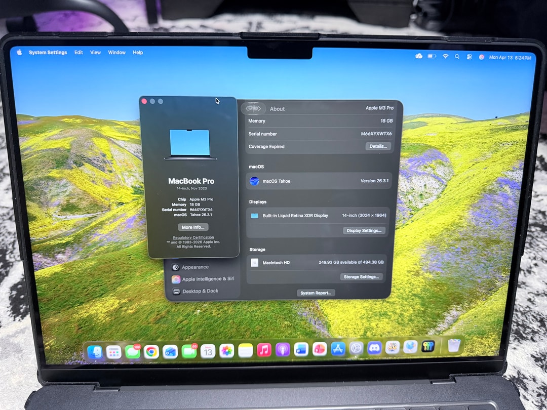 MacBook Pro M3 Pro - 18GB RAM - 512GB SSD - 14 inch - Black | Jawa