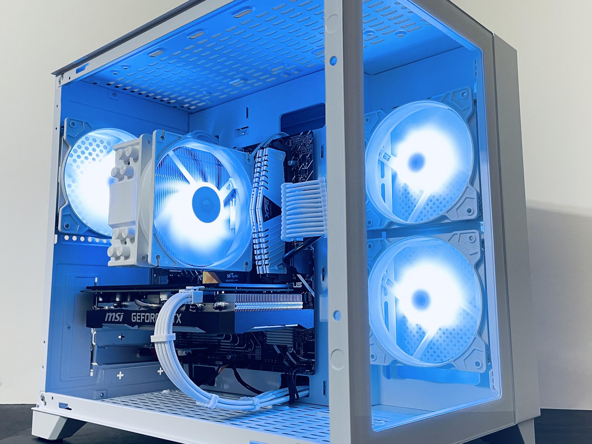 ❄️White Gaming PC w RGB - i3 12gen ○ 16GB RAM ○ 1TB SSD - RTX