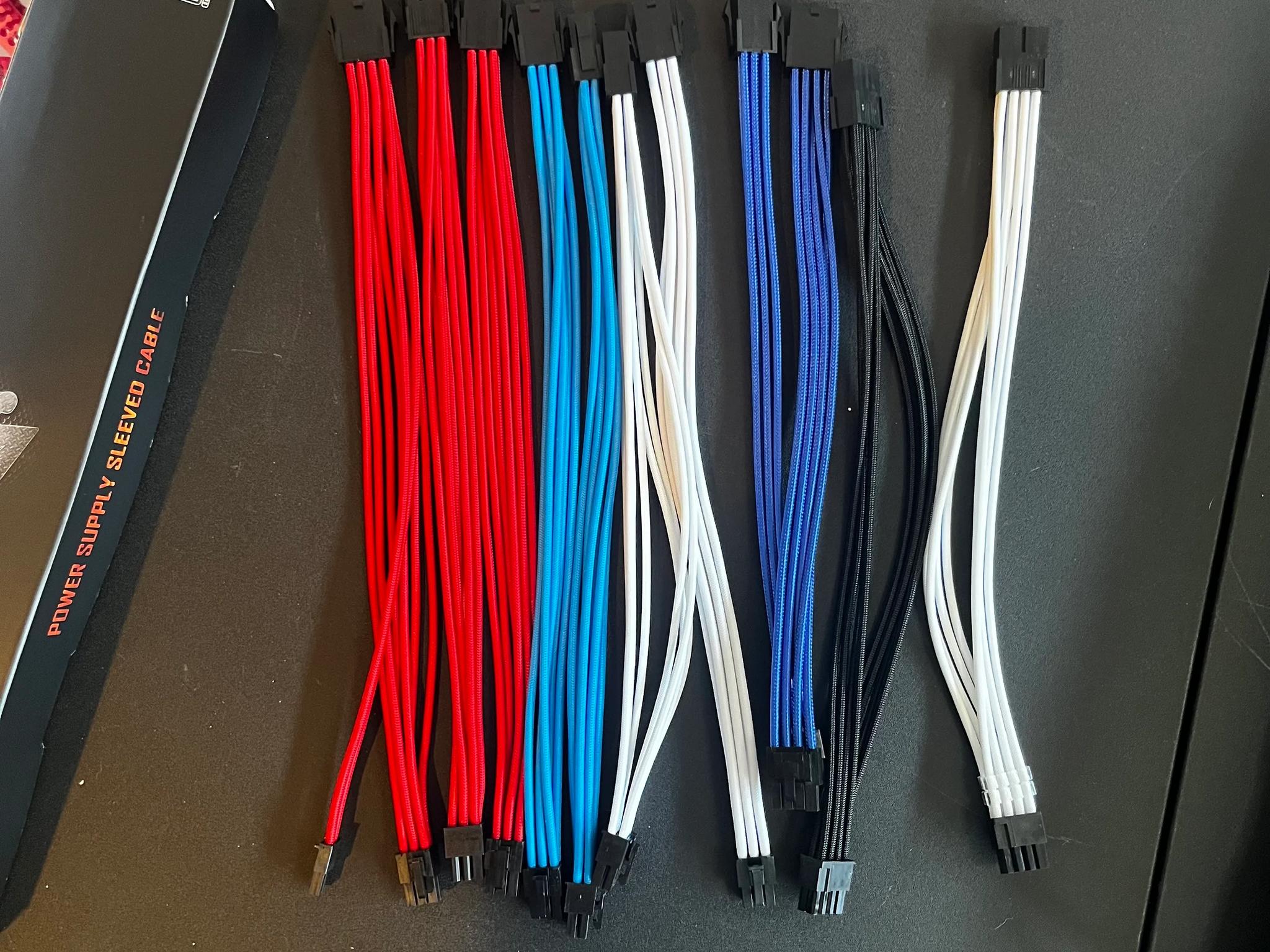 AsiaHorse Power Supply Sleeved Cables for Power Supply Extension Cable