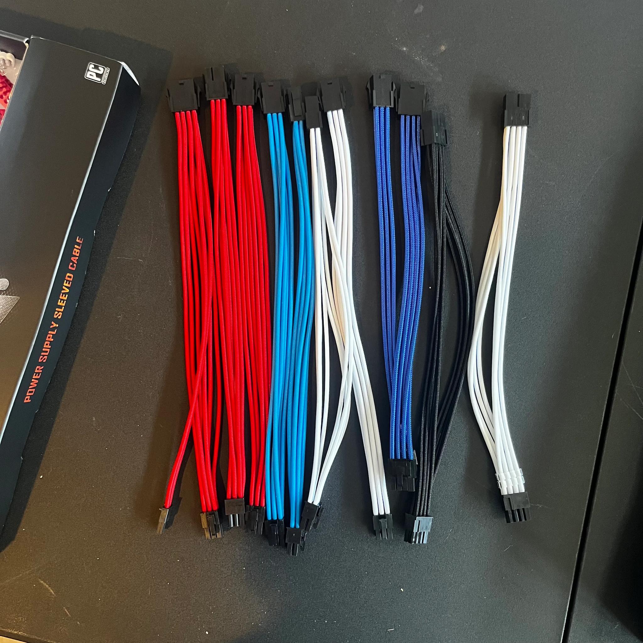 AsiaHorse Power Supply Sleeved Cables for Power Supply Extension Cable