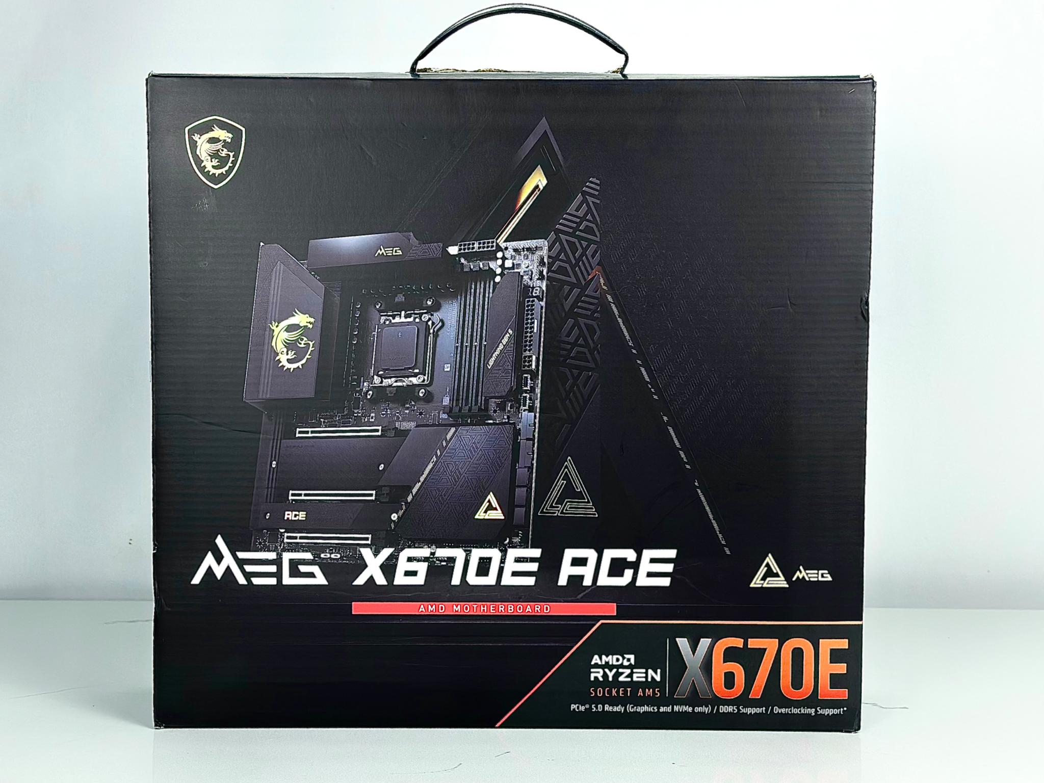 MSI MEG X670E ACE Gaming Motherboard, AM5, DDR5, PCIe 5.0, M.2, Wi-Fi 6E, Bluetooth 5.3, EATX