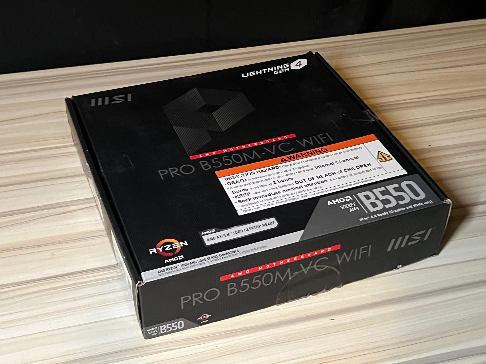MSI Pro B550M-VC Wifi **Open Box**
