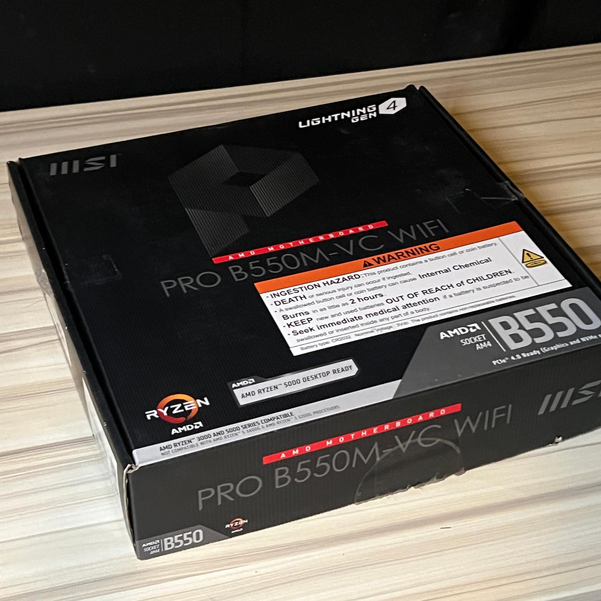 MSI Pro B550M-VC Wifi **Open Box**