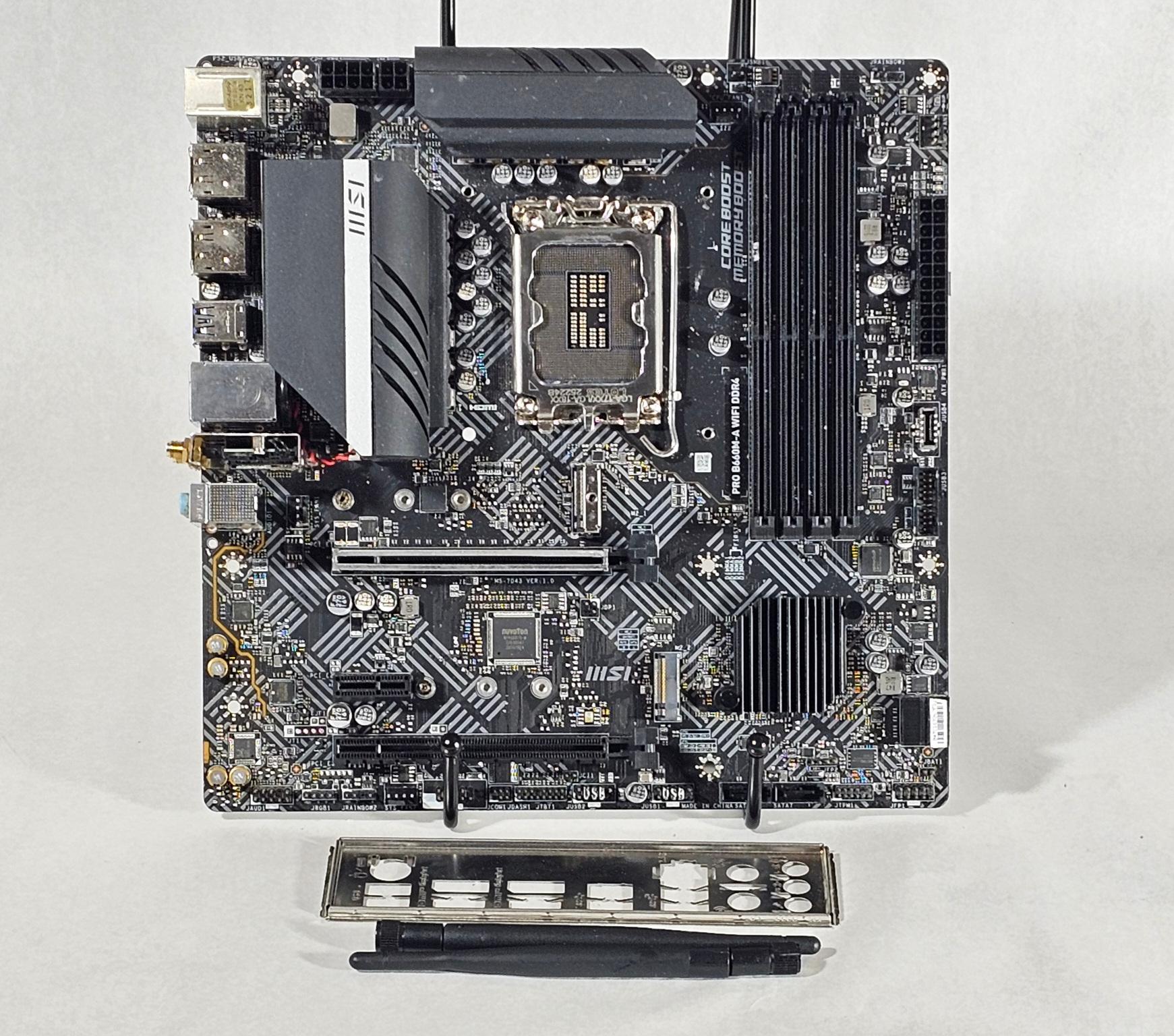 MSI PRO B660M-A WIFI DDR4 LGA1700 Motherboard
