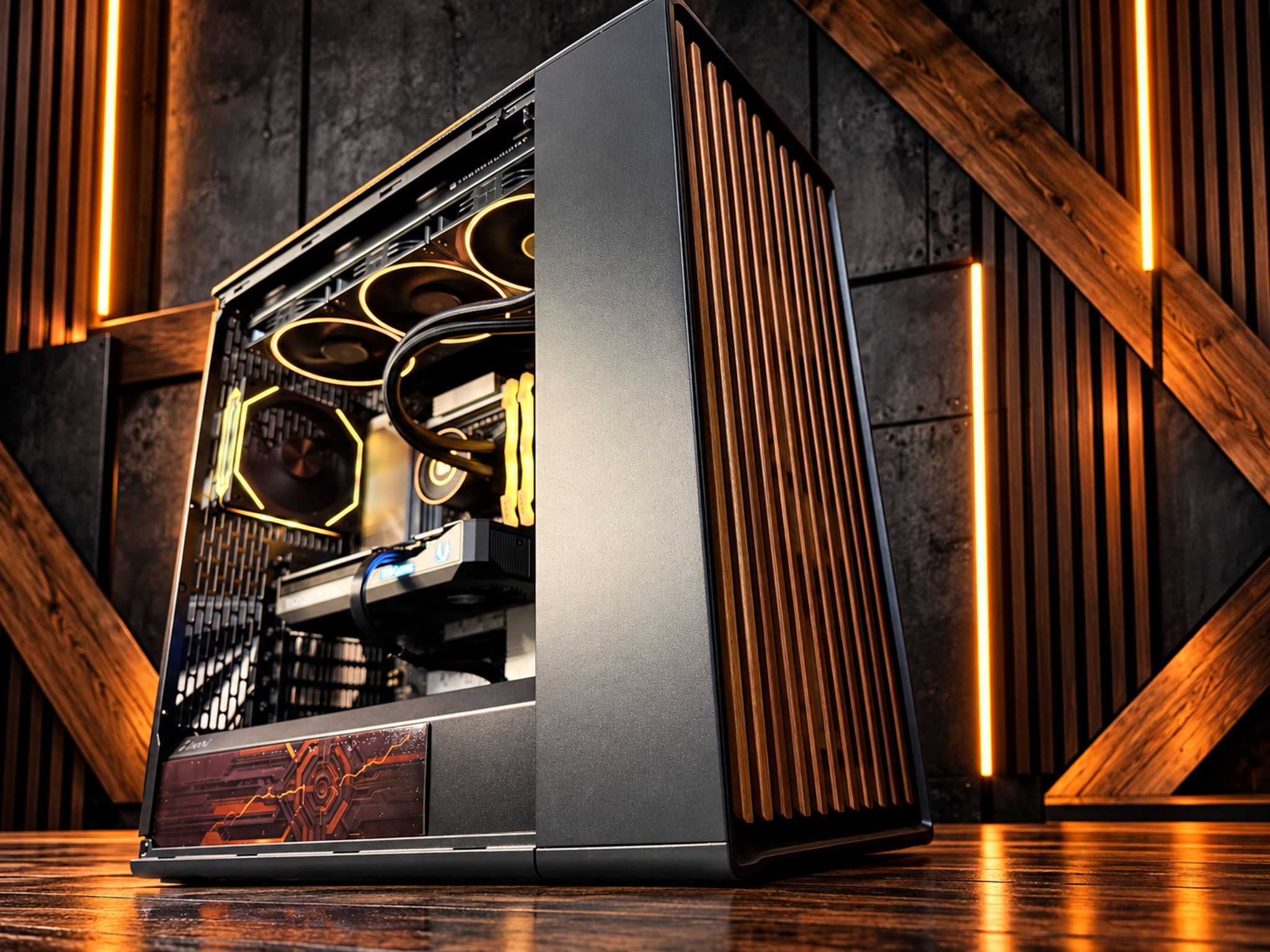 🪵⚙️ IRON WOOD ⚙️🪵 Ryzen 9 9900X| RTX 5070| 32 GB DDR5 8000Mhz|4.5 TB NVMe| 850W Gold PSU
