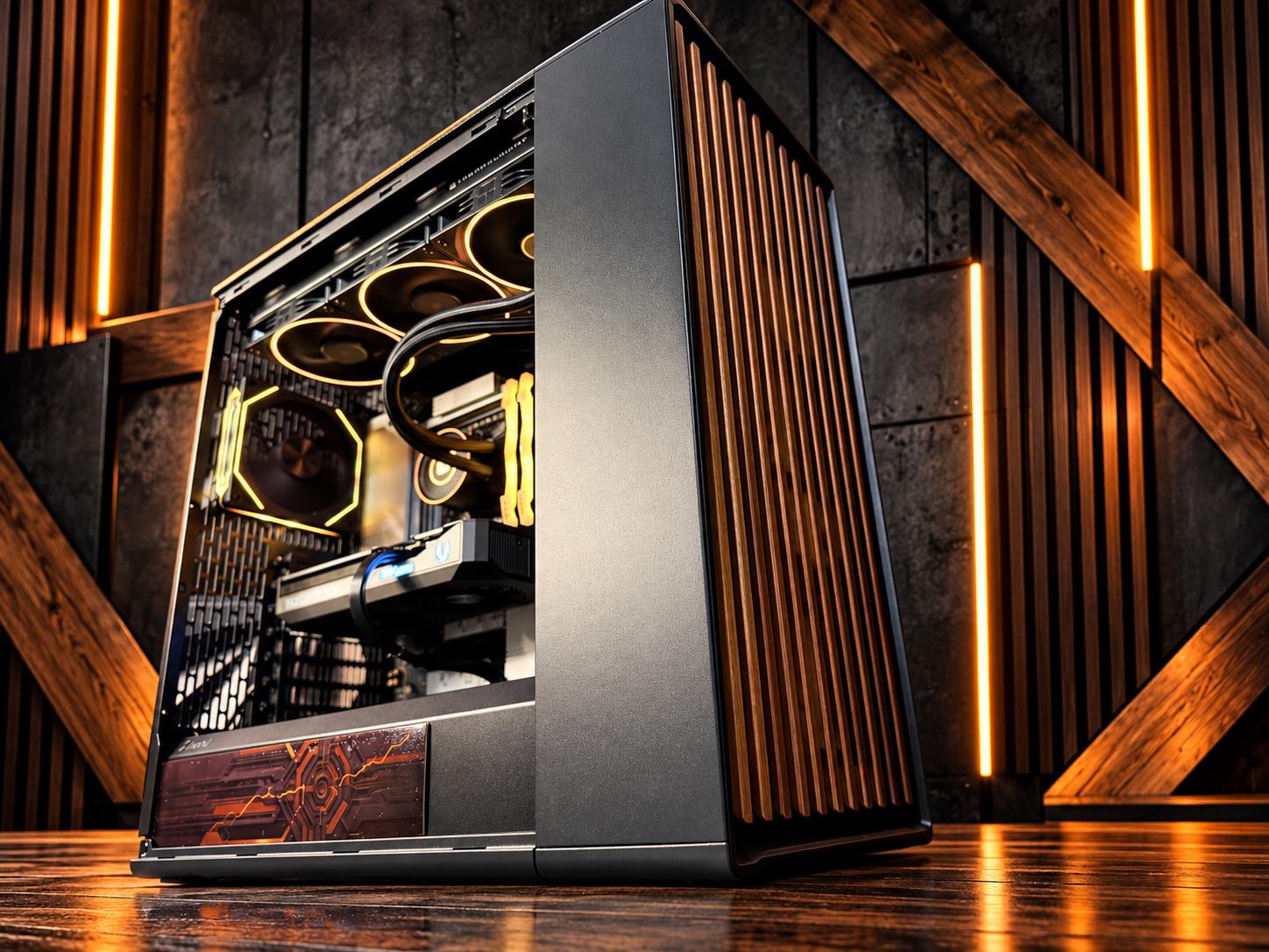 🪵⚙️ IRON WOOD ⚙️🪵 Ryzen 9 9900X| RTX 5070| 32 GB DDR5 8000Mhz|4.5 TB NVMe| 850W Gold PSU