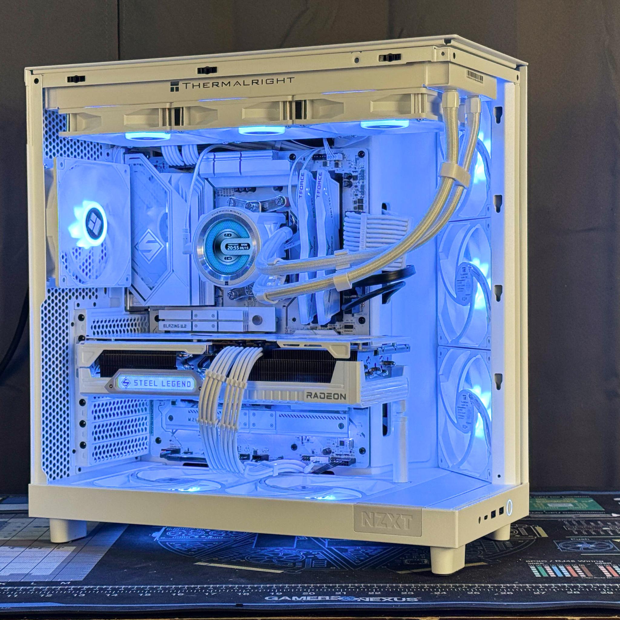 ⚪White Steel v2🛠️ | 7800X3D, 9070XT, 32GB DDR5, 2TB SSD, Wifi