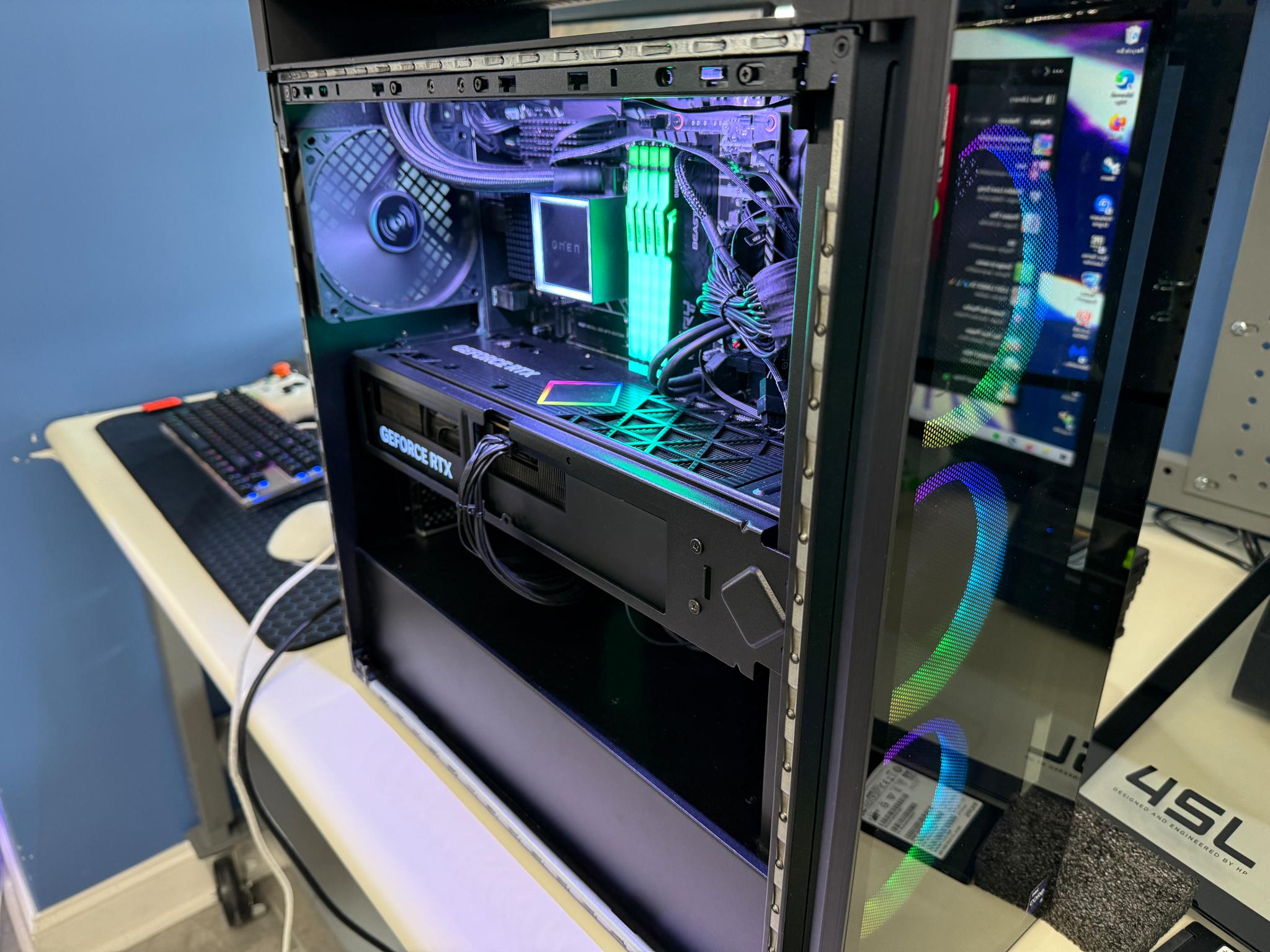 HP OMEN 45L Intel i9 RTX 4090 Ultimate Gaming Desktop, i9-13900K, GeForce RTX 4090, 64GB DDR5 RAM