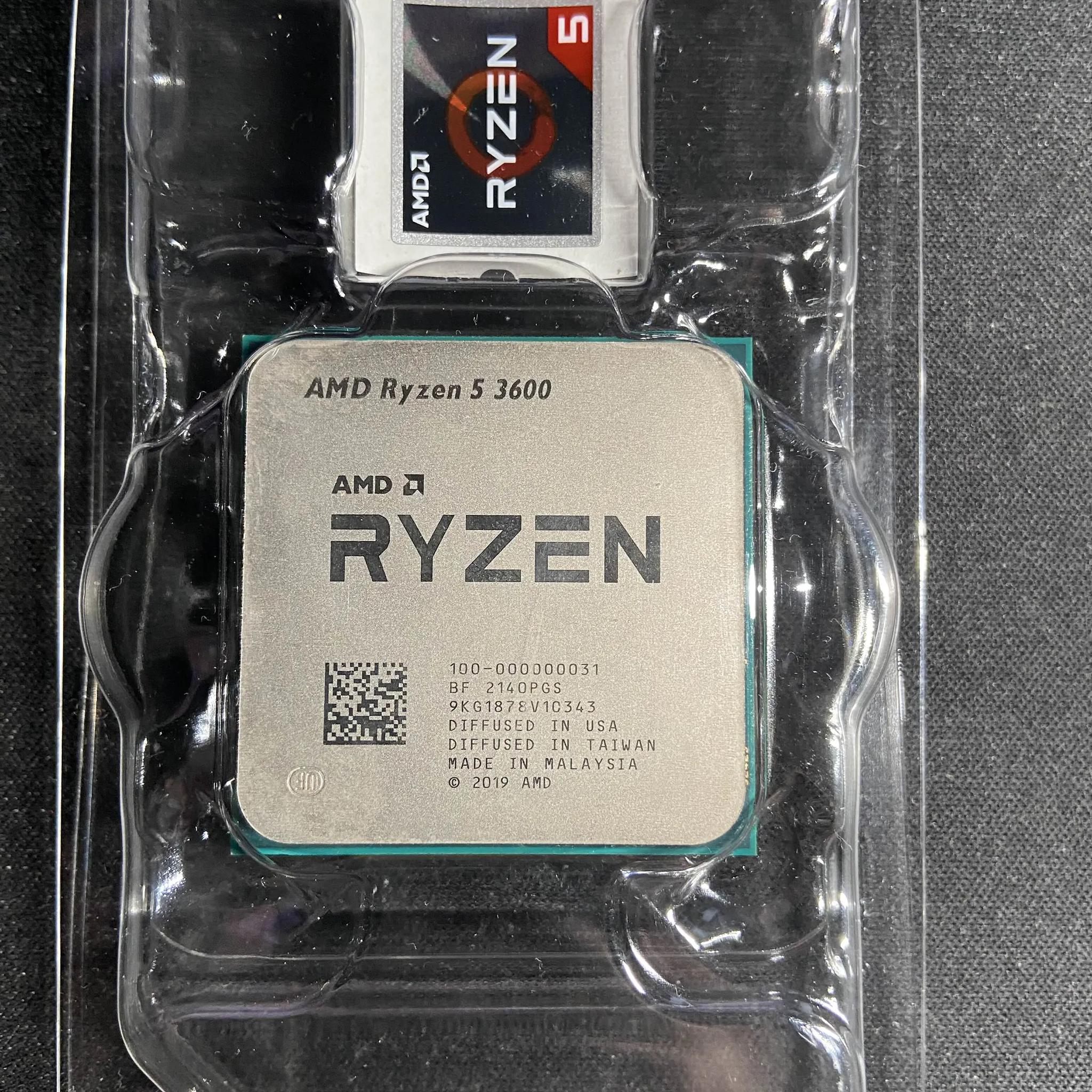 Ryzen 5 3600 with the stock cooler