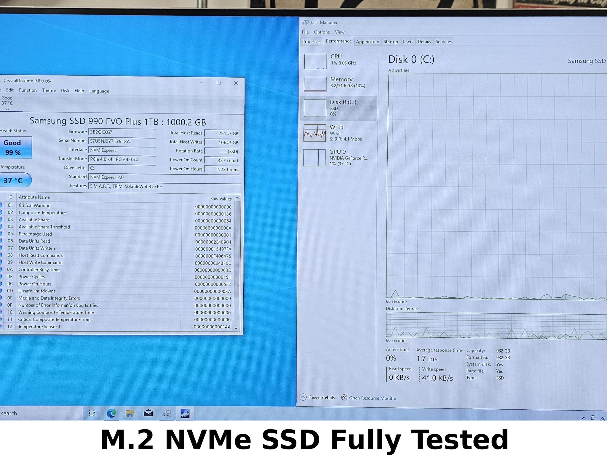 1TB NVMe M.2 SSD Samsung 990 EVO Plus