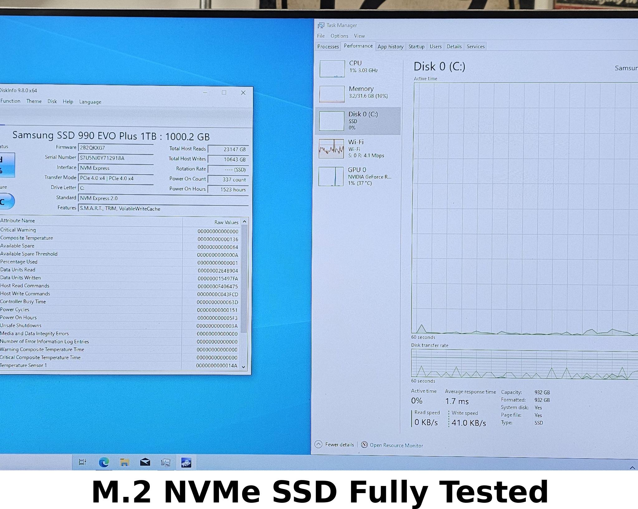 1TB NVMe M.2 SSD Samsung 990 EVO Plus