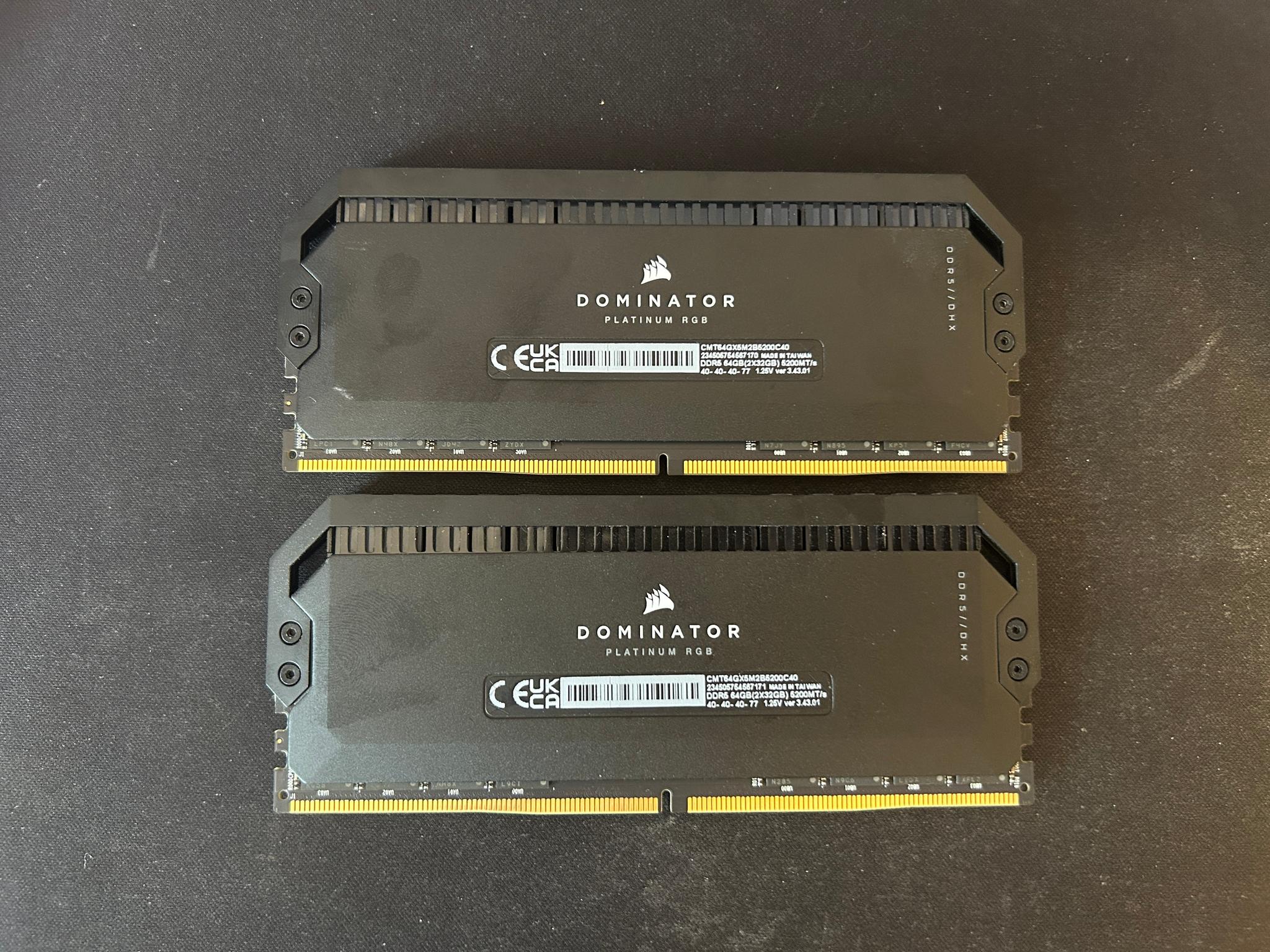 Corsair Dominator Platinum RGB 64GB 5200mhz