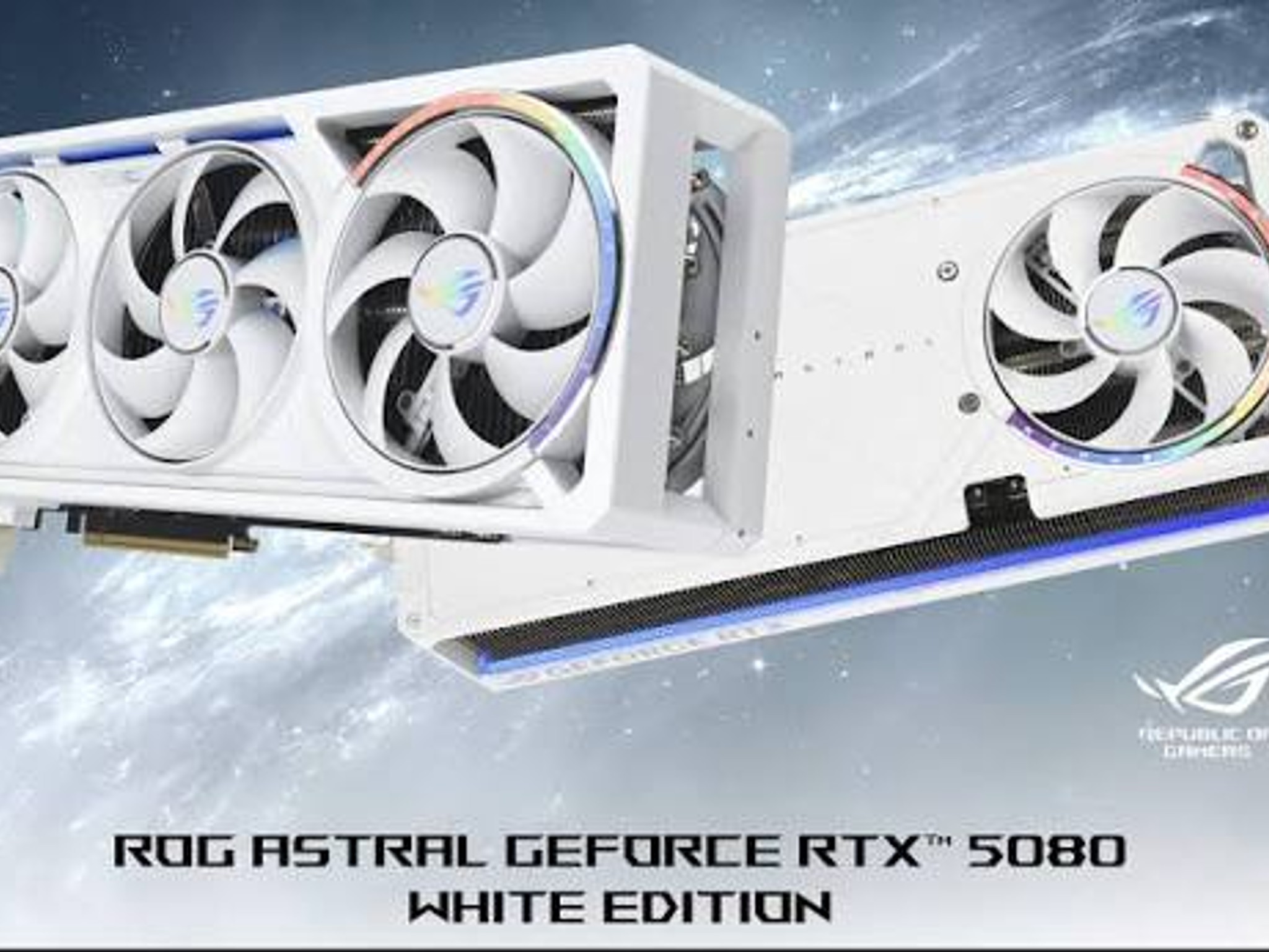 ASUS ROG Astral GeForce RTX 5080 16GB GDDR7 OC Edition WHITE