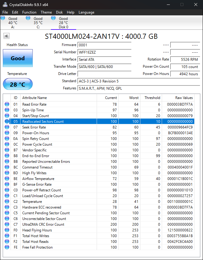 2 - Seagate 4tb internal HDD 2.5