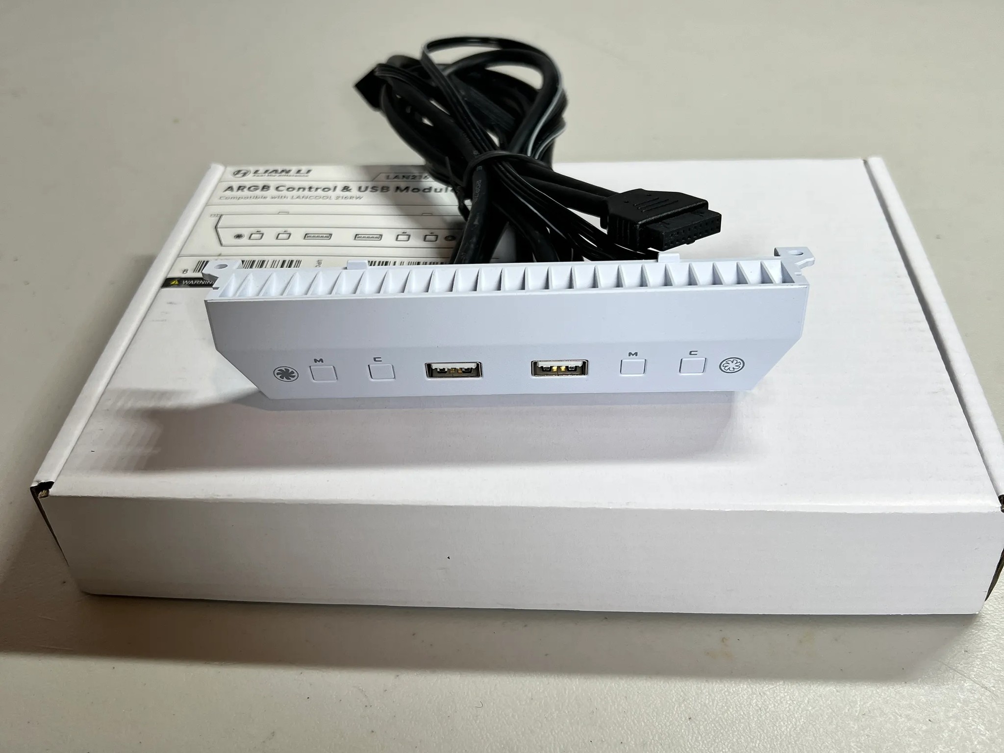Lian Li LANCOOL 216 ARGB Control & USB Module (White)