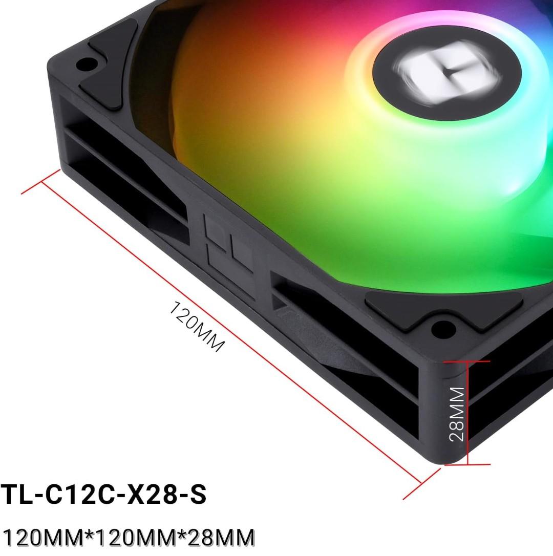 Thermalright CPU Air Fans Black Frame With RGB Blades (3)